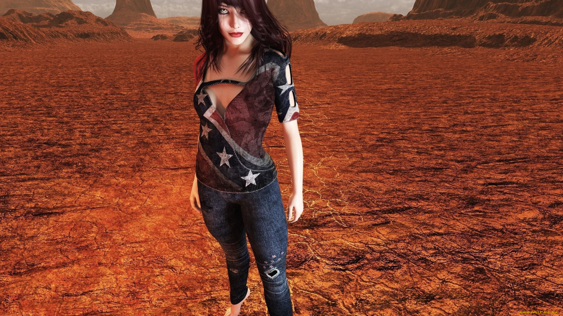 3д, графика, люди, , people, девушка, фон, взгляд