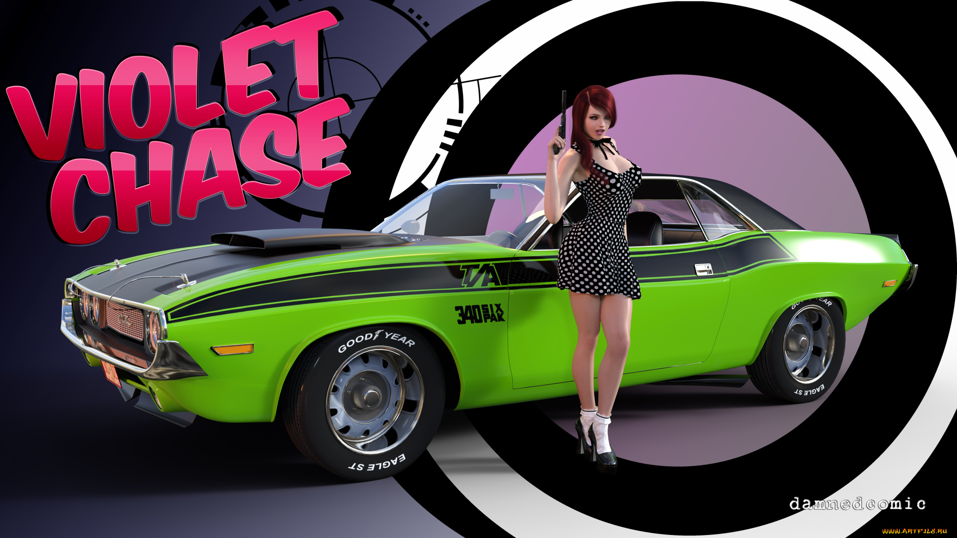 3д, графика, люди-авто, мото, , people-, car, , , moto, фон, взгляд, девушка