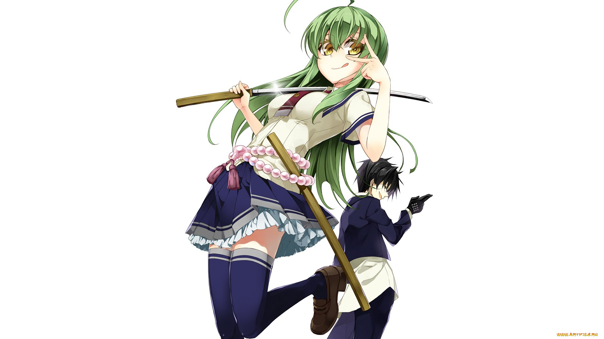 аниме, busou, shoujo, machiavellianism, girl, sword, anime, katana, ken, blade, uniform, seifuku, armed, girl's, machiavellism, busou, shoujo, machiavellianism