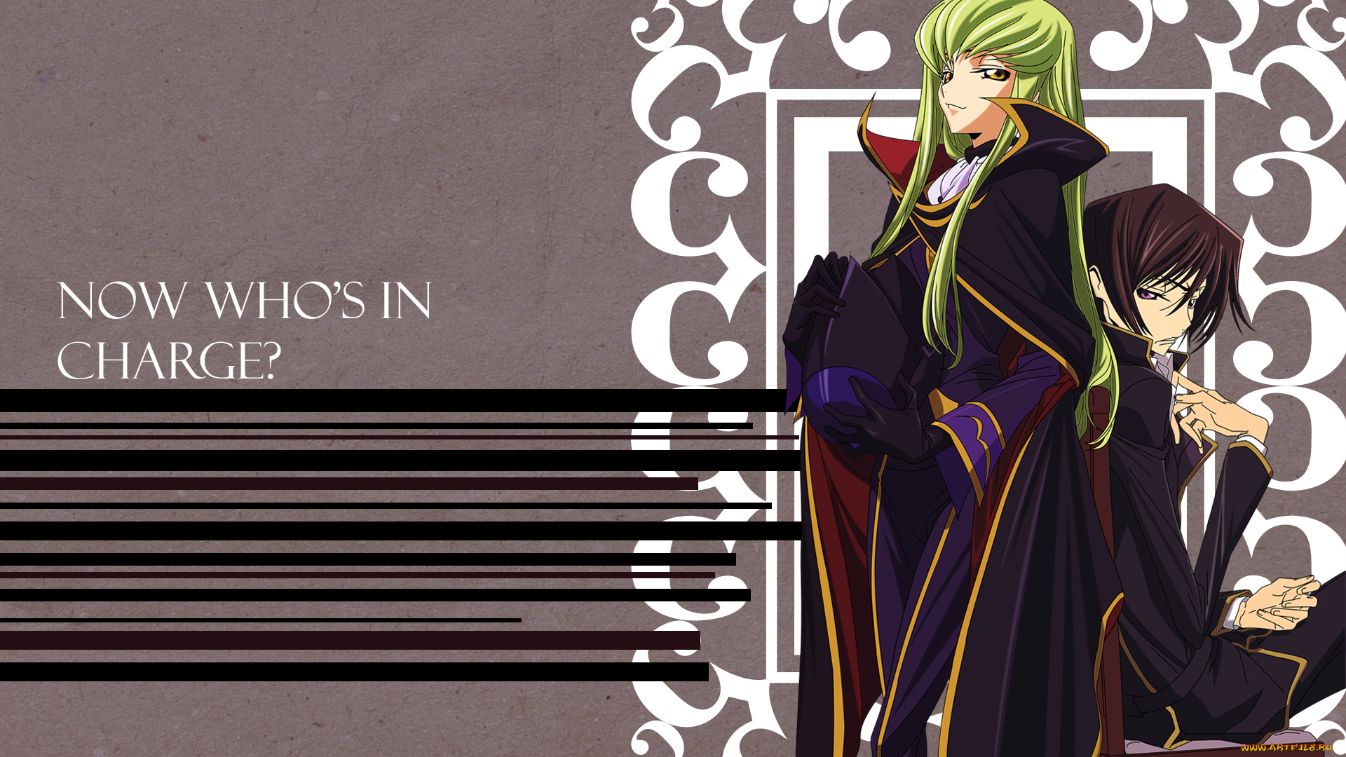 аниме, code, geass, фон, девушка, взгляд