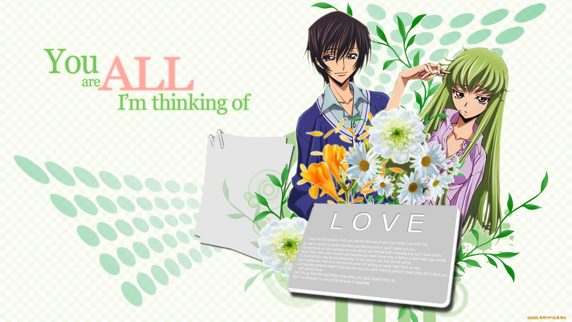 аниме, code, geass, фон, взгляд, девушка