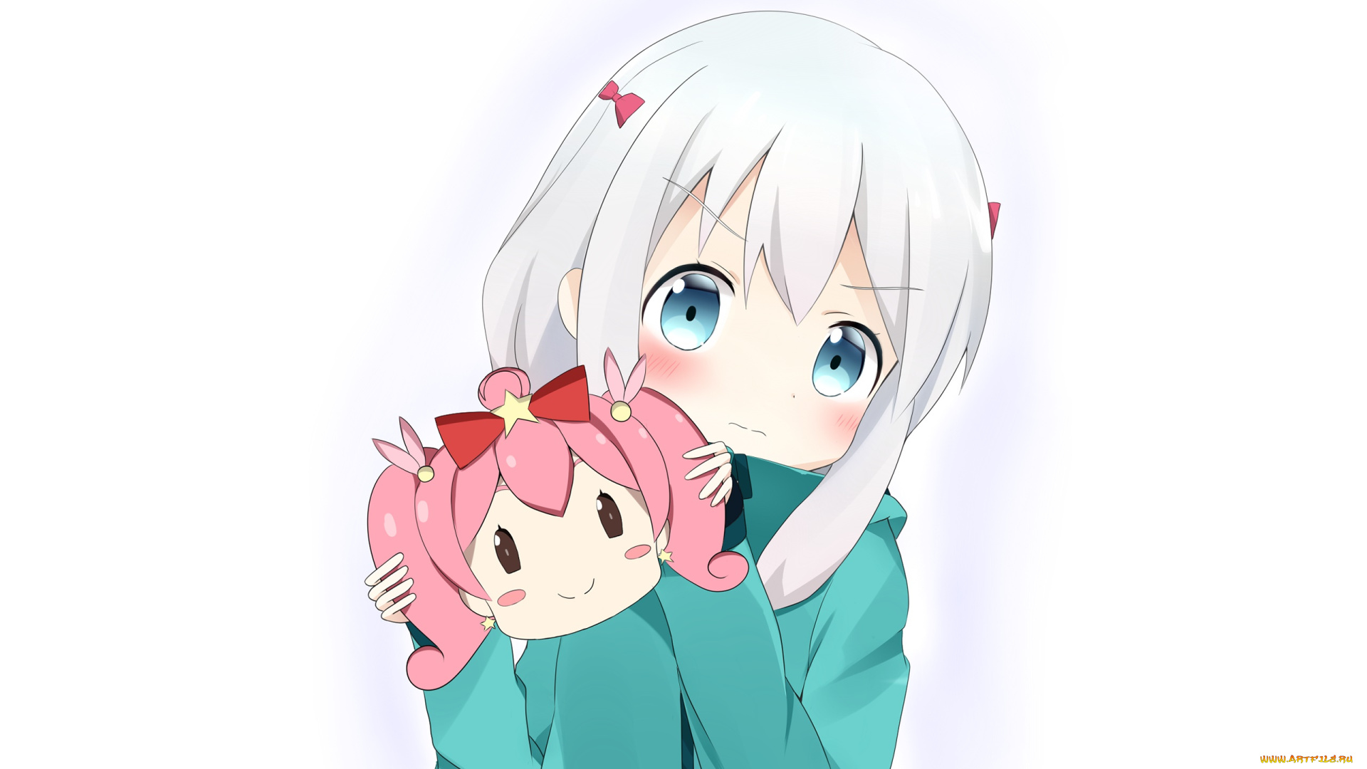 аниме, eromanga-sensei, фон, взгляд, девушка
