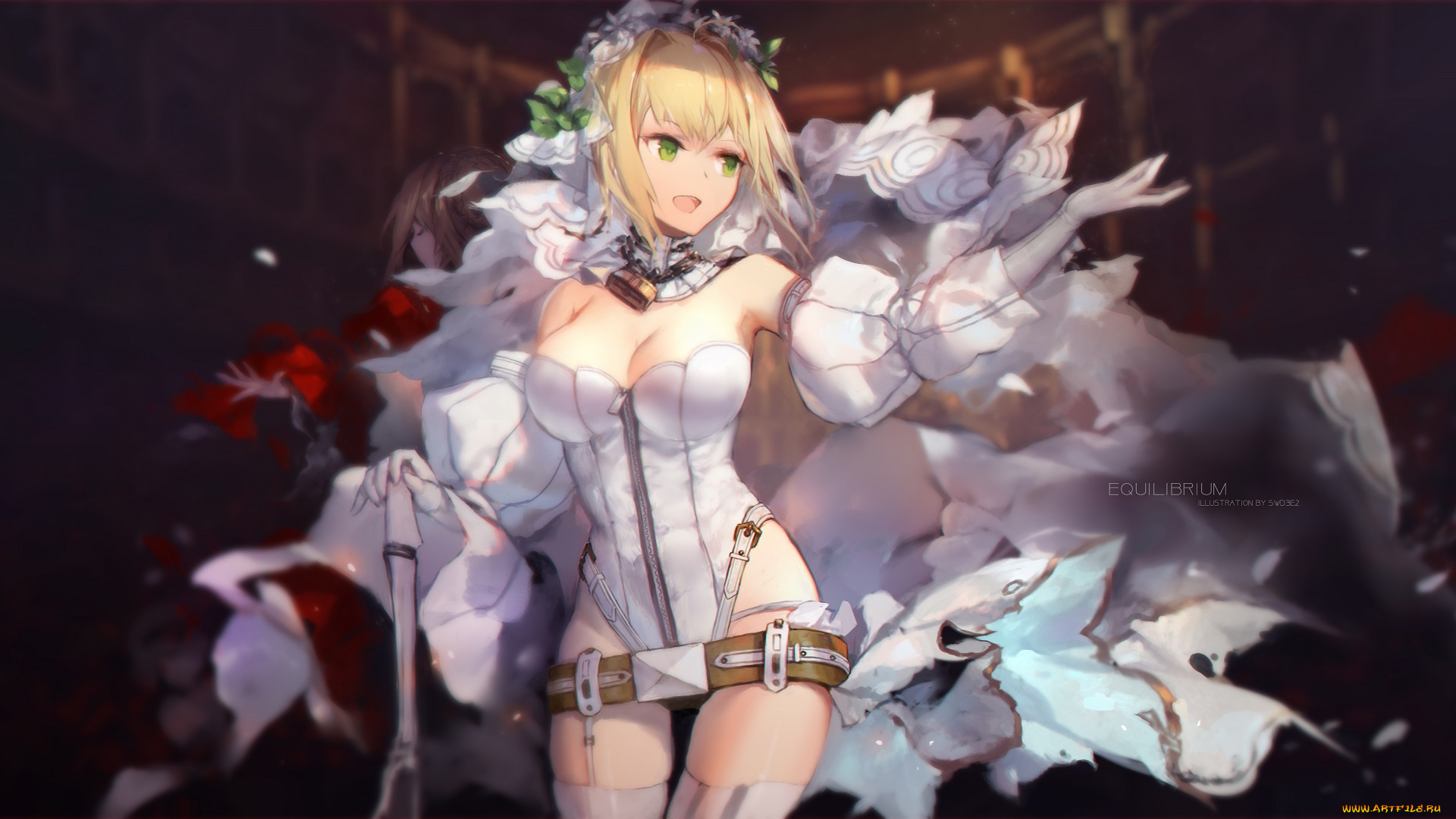 аниме, fate, stay, night, saber