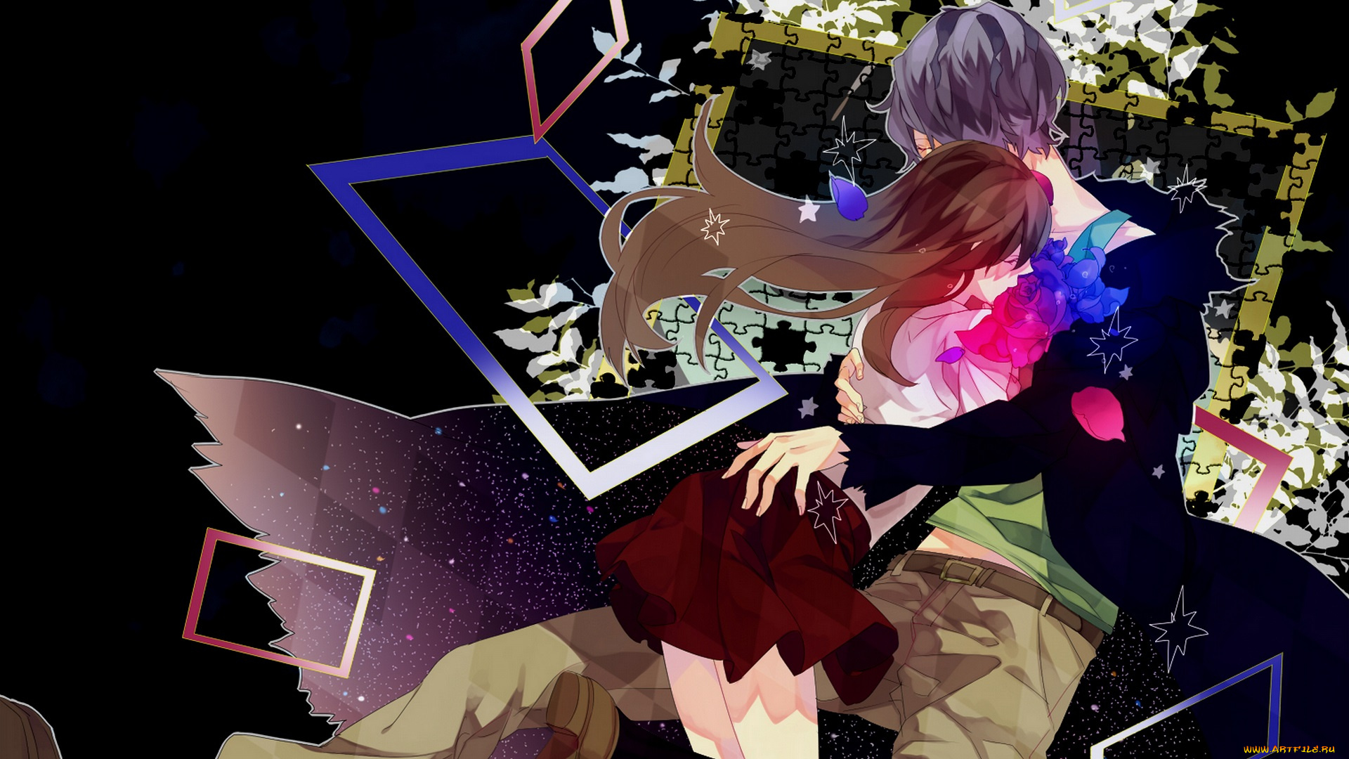 аниме, ib, двое, иб