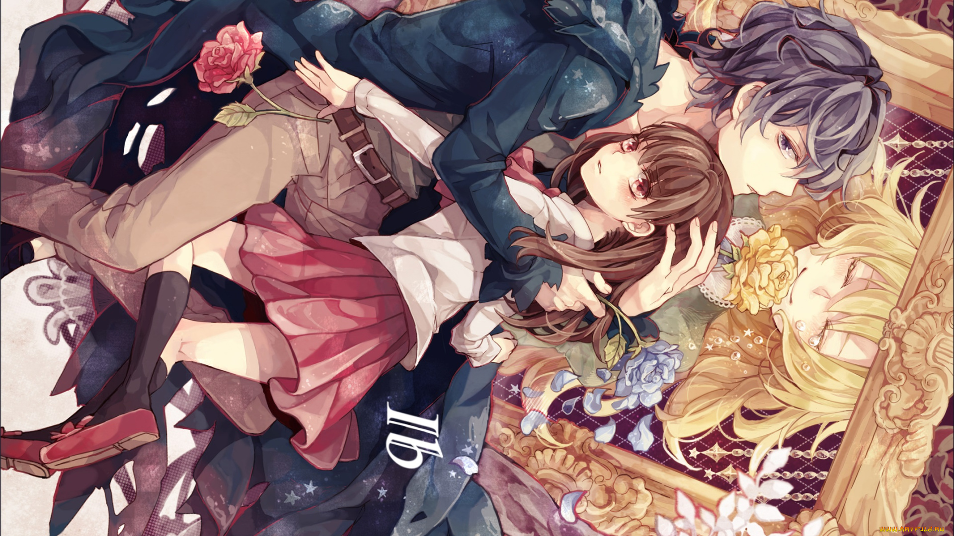 аниме, ib, иб, двое