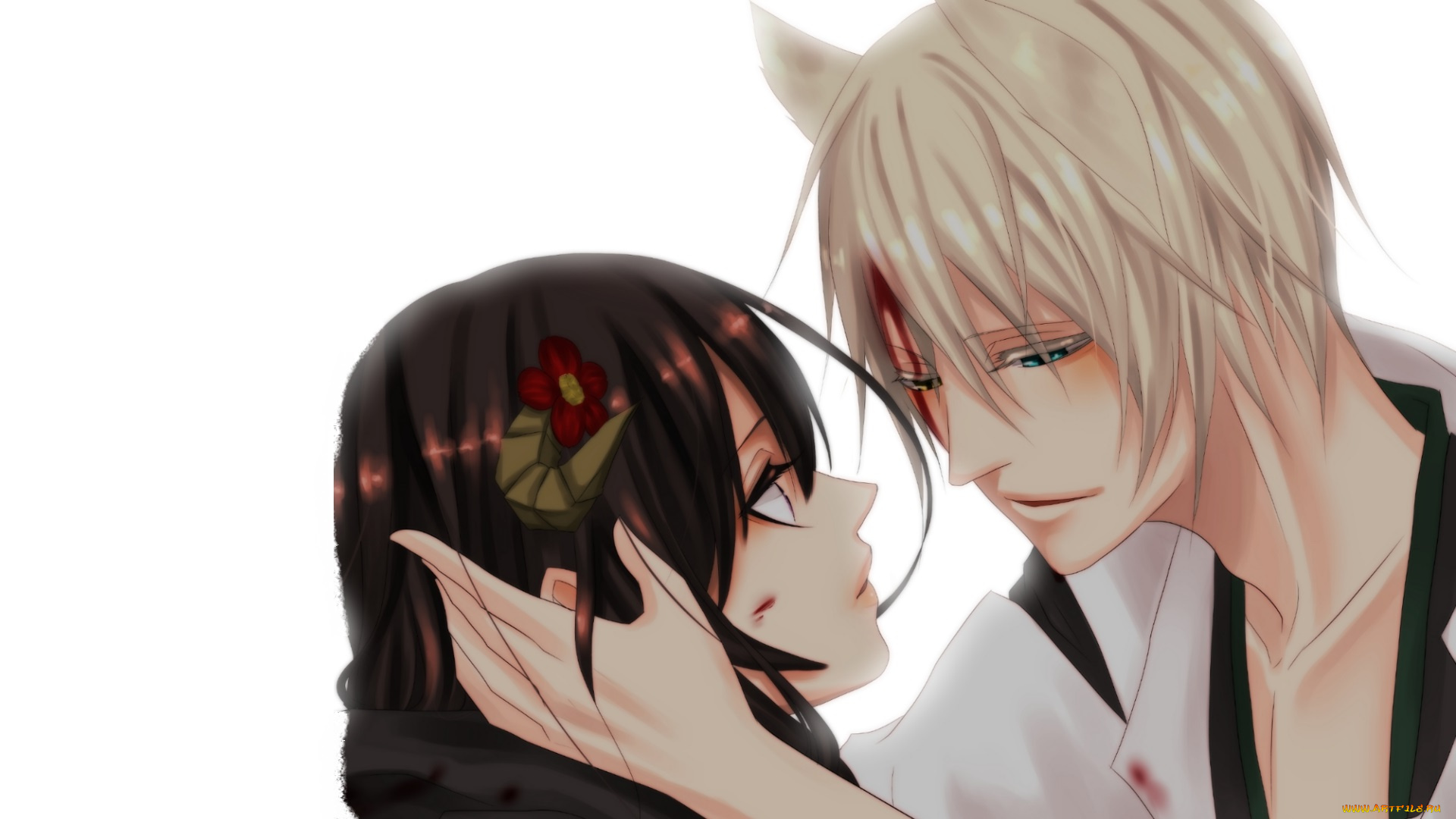 аниме, inu, x, boku, ss, двое