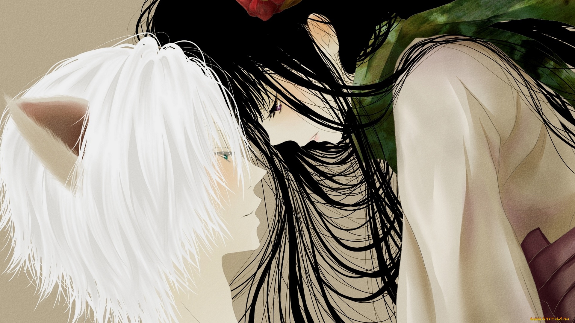 аниме, inu, x, boku, ss, риричио, микитсуками