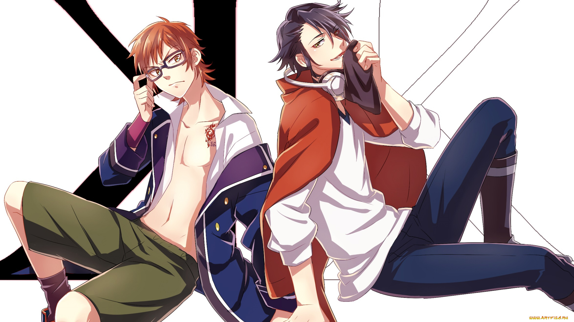 аниме, k, project, парни