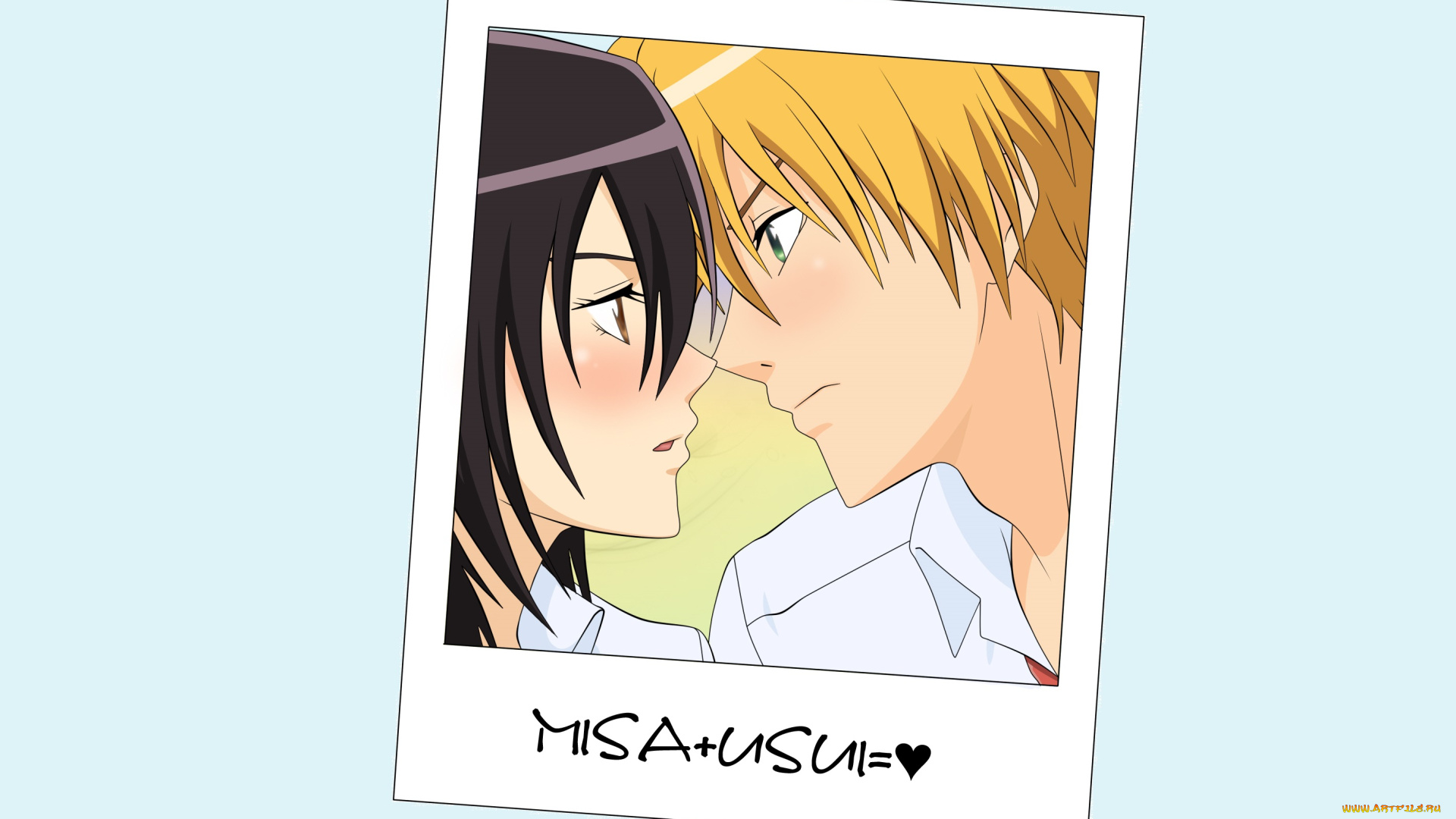 аниме, kaichou, wa, maid-sama, пара