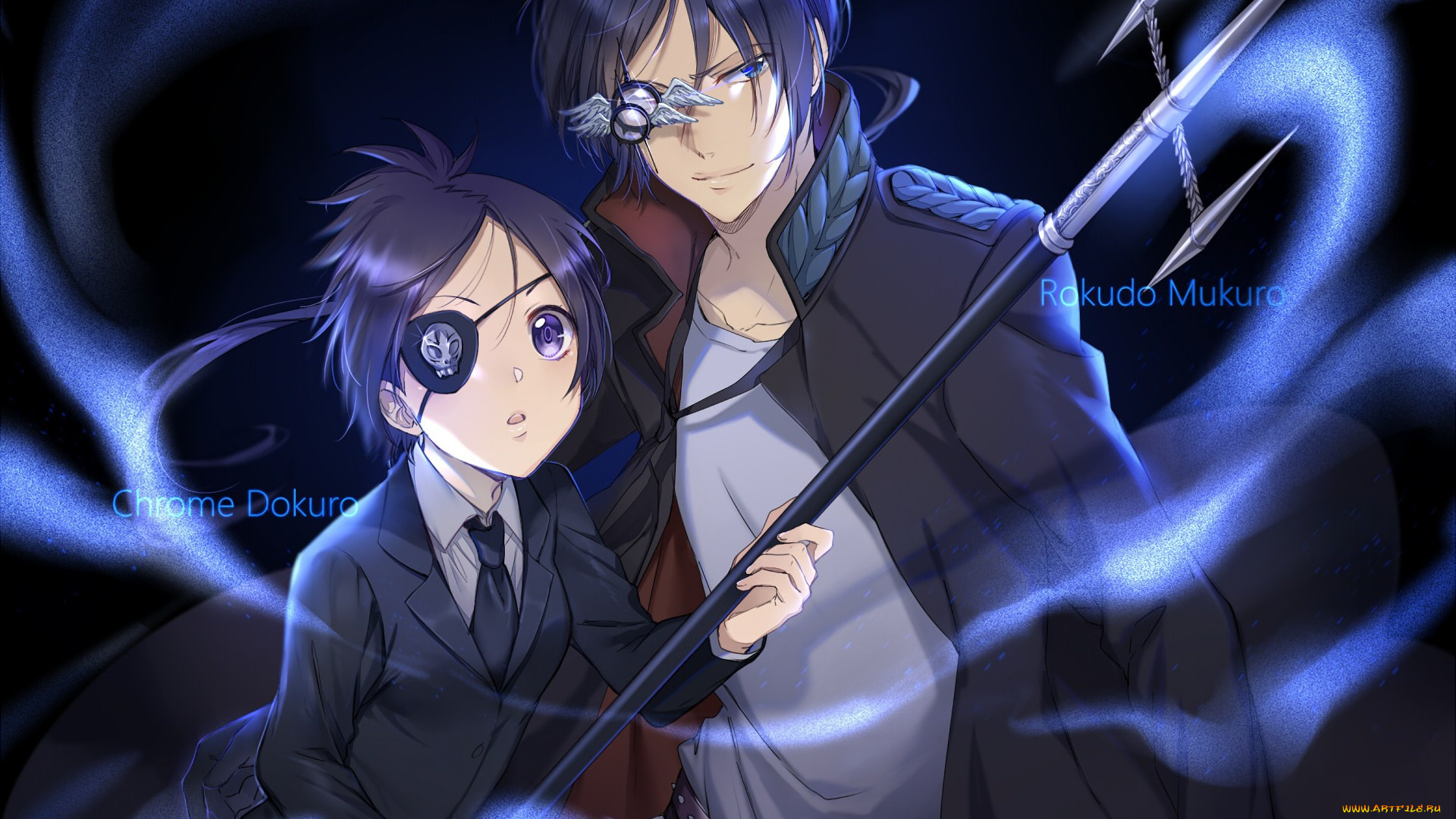 аниме, katekyo, hitman, reborn, skull, weapon, anime, mafia, manga