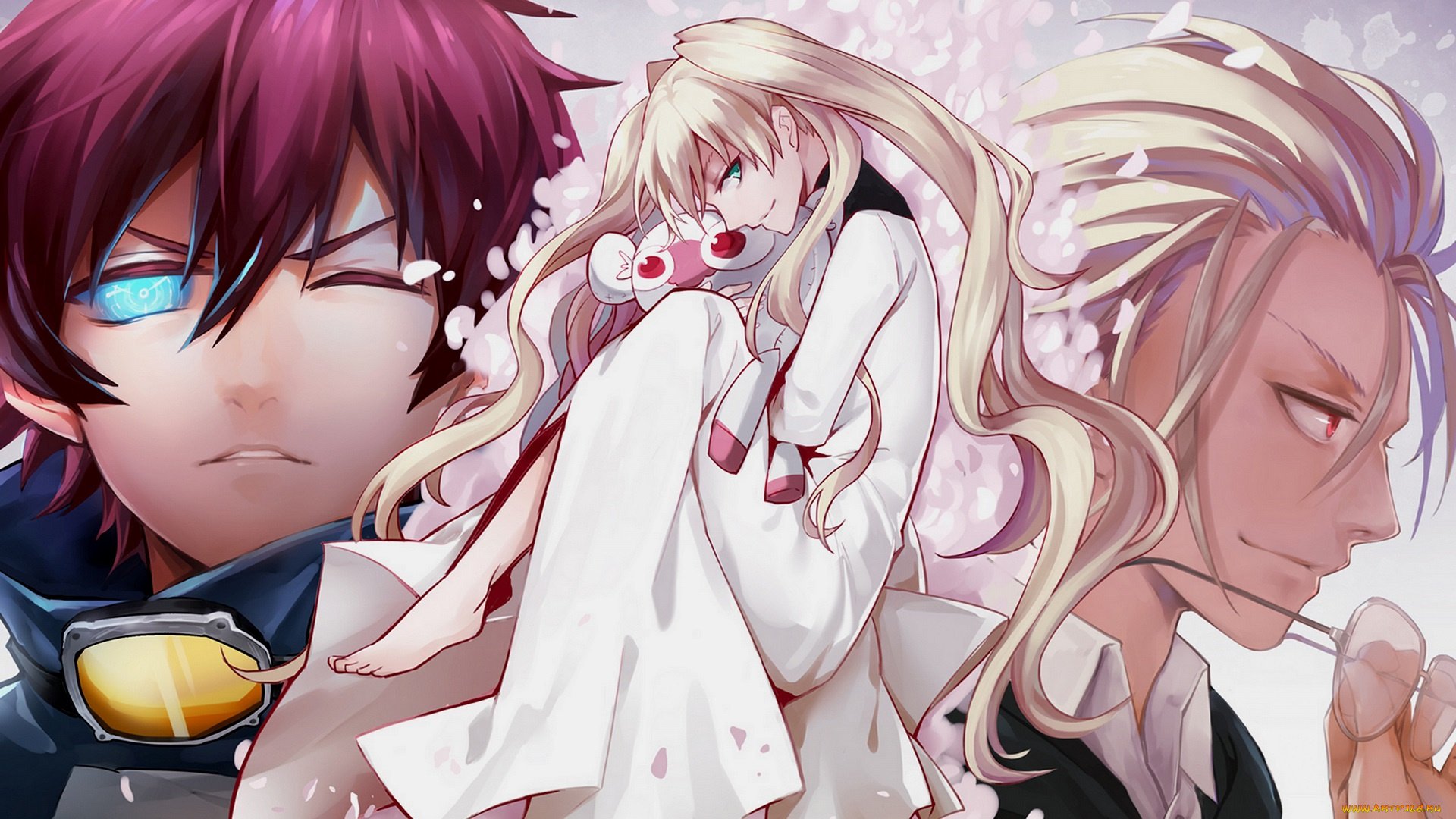 аниме, kekkai, sensen, персонажи