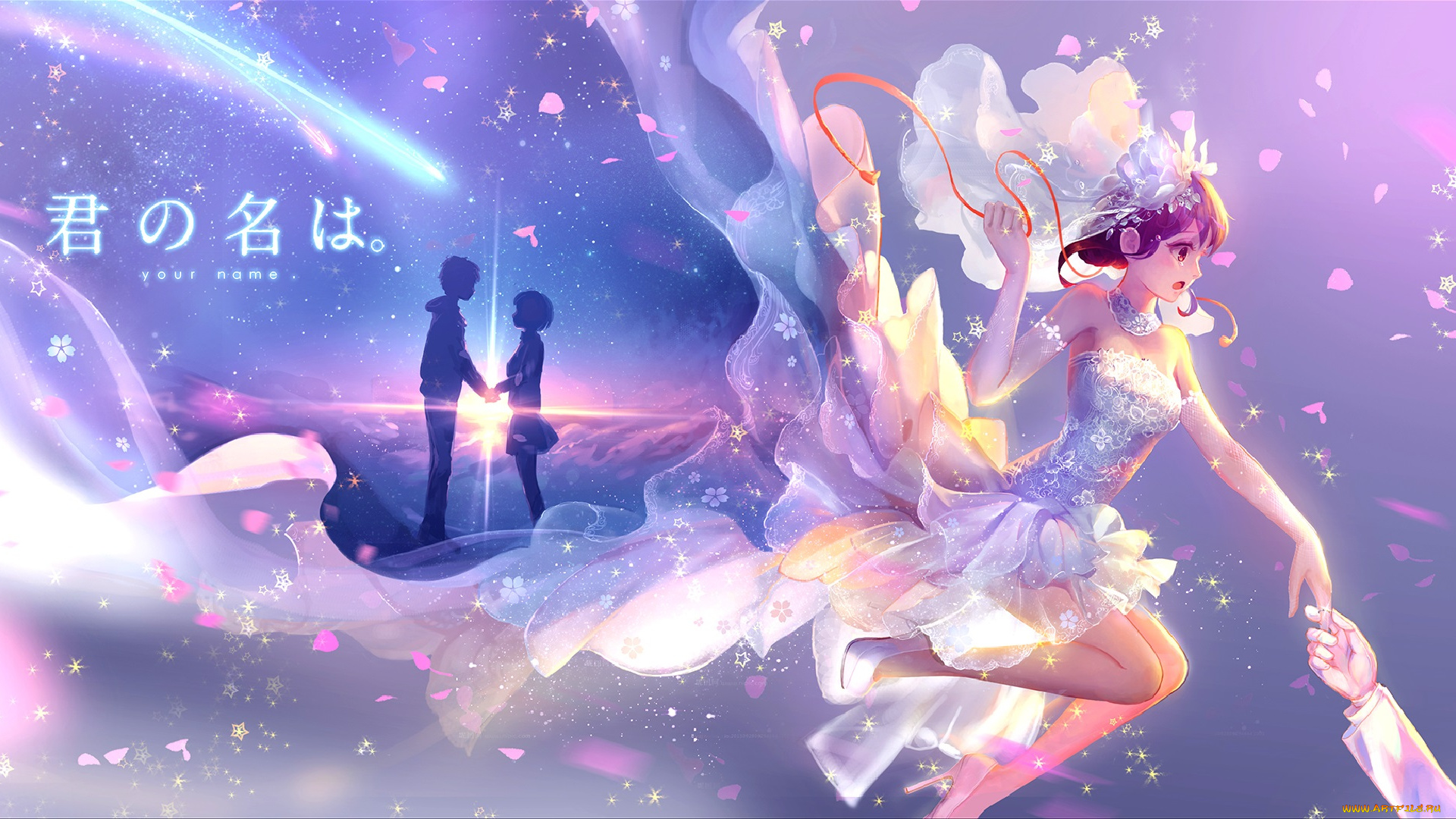 аниме, kimi, no, na, wa, tachibana, taki, miyamizu, mitsuha