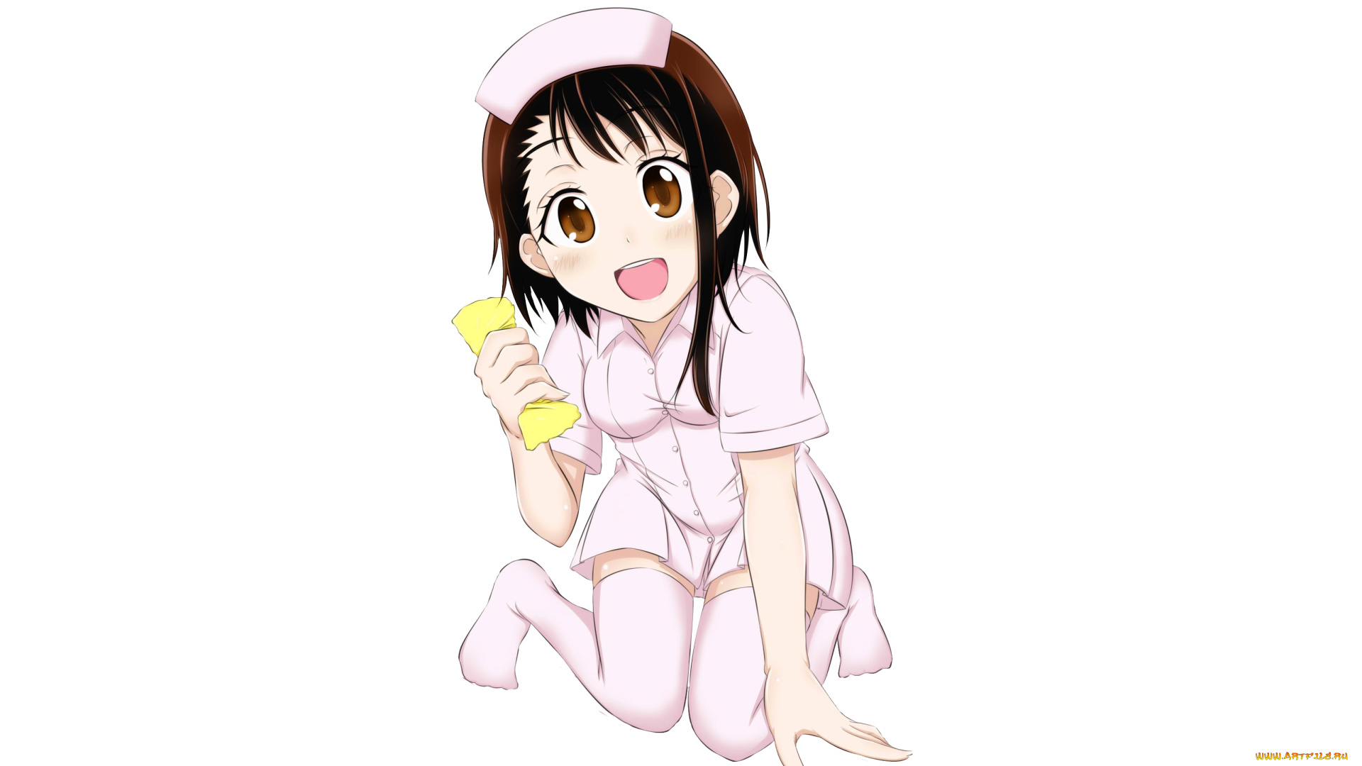 аниме, nisekoi, девушка, взгляд, фон