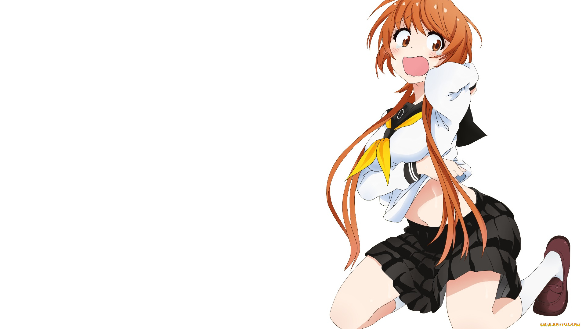 аниме, nisekoi, взгляд, фон, девушка