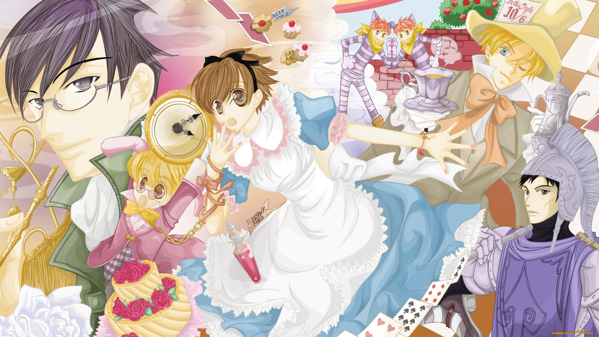 аниме, ouran, high, school, host, club, персонаж