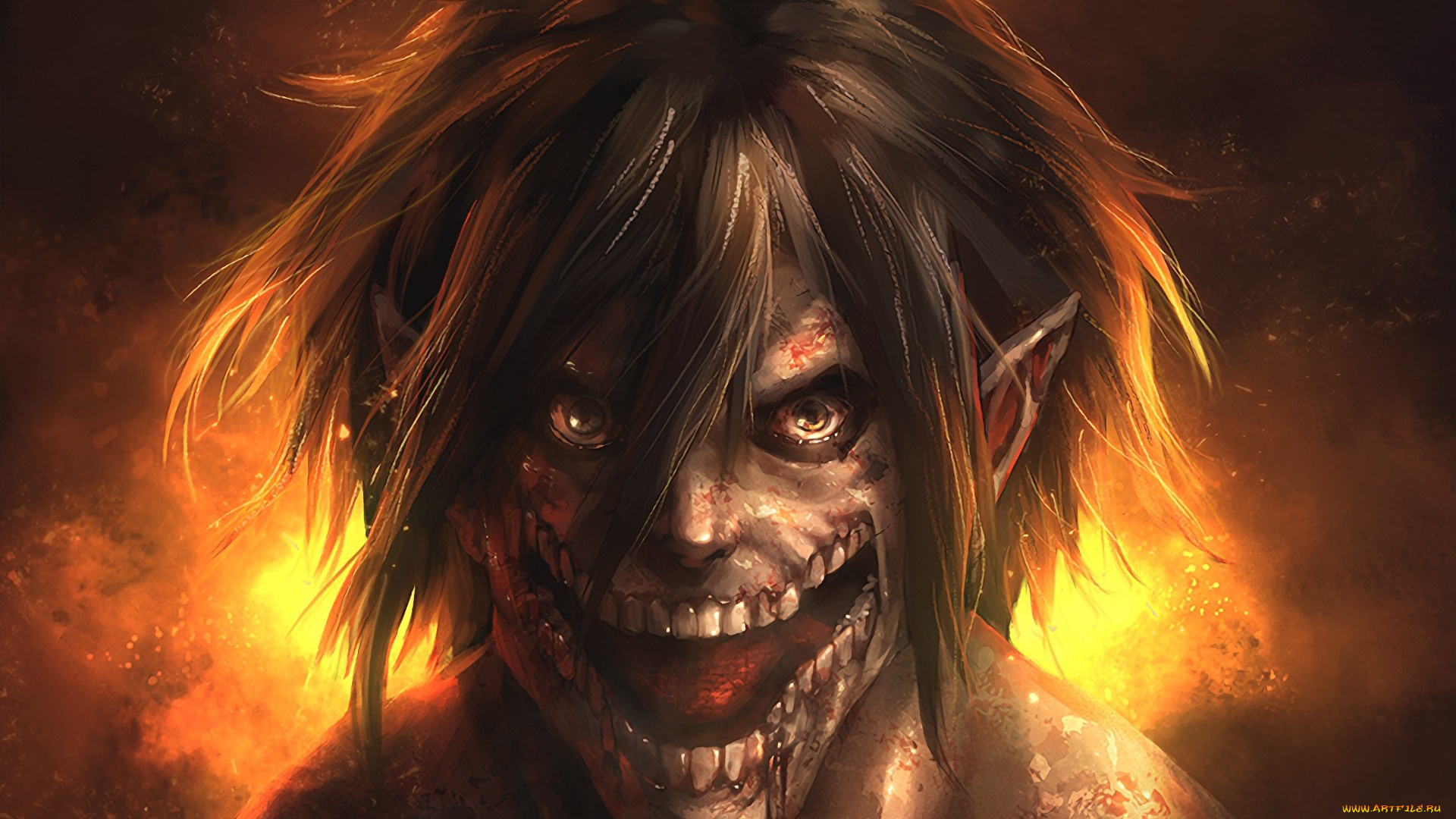 аниме, shingeki, no, kyojin, colossus, asian, manga, attack, on, titan, blood, asiatic, japanese, shingeki, no, kyojin, shounen, monster, eren, yeager, anime, coloossal, giant