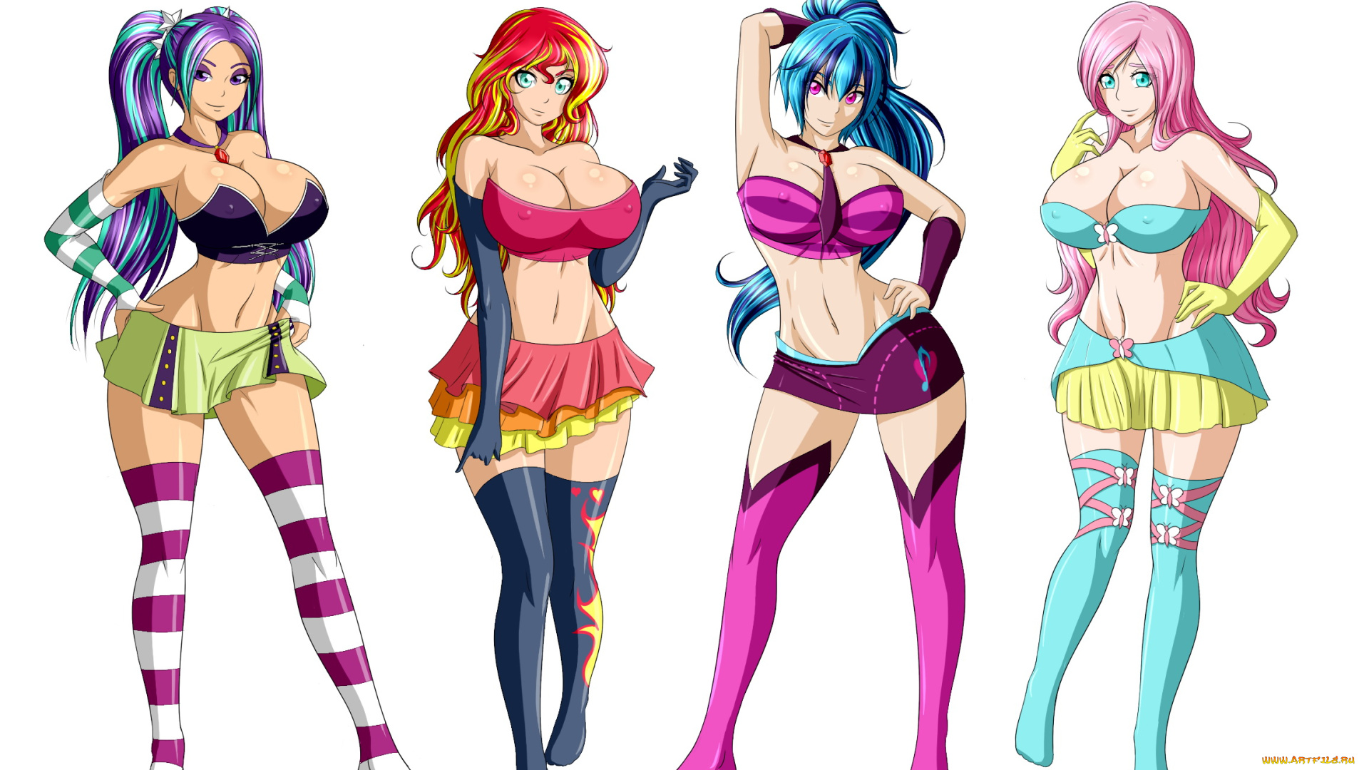 аниме, unknown, , другое, одежда, взгляд, фон, девушки