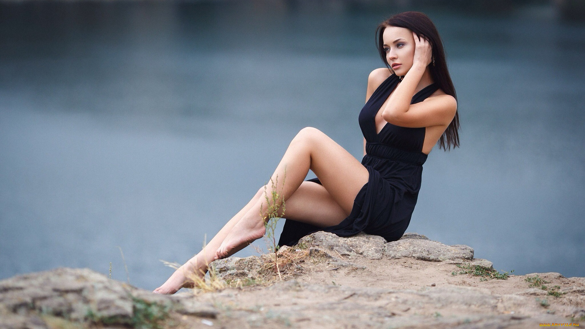 девушки, ангелина, петрова, девушка, фон, взгляд