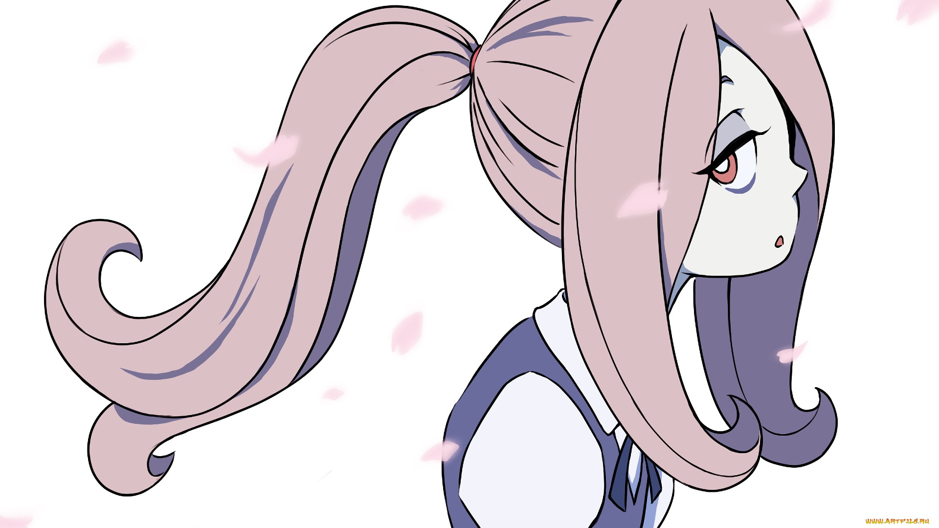 little, witch, academia, аниме, взгляд, девушка, фон