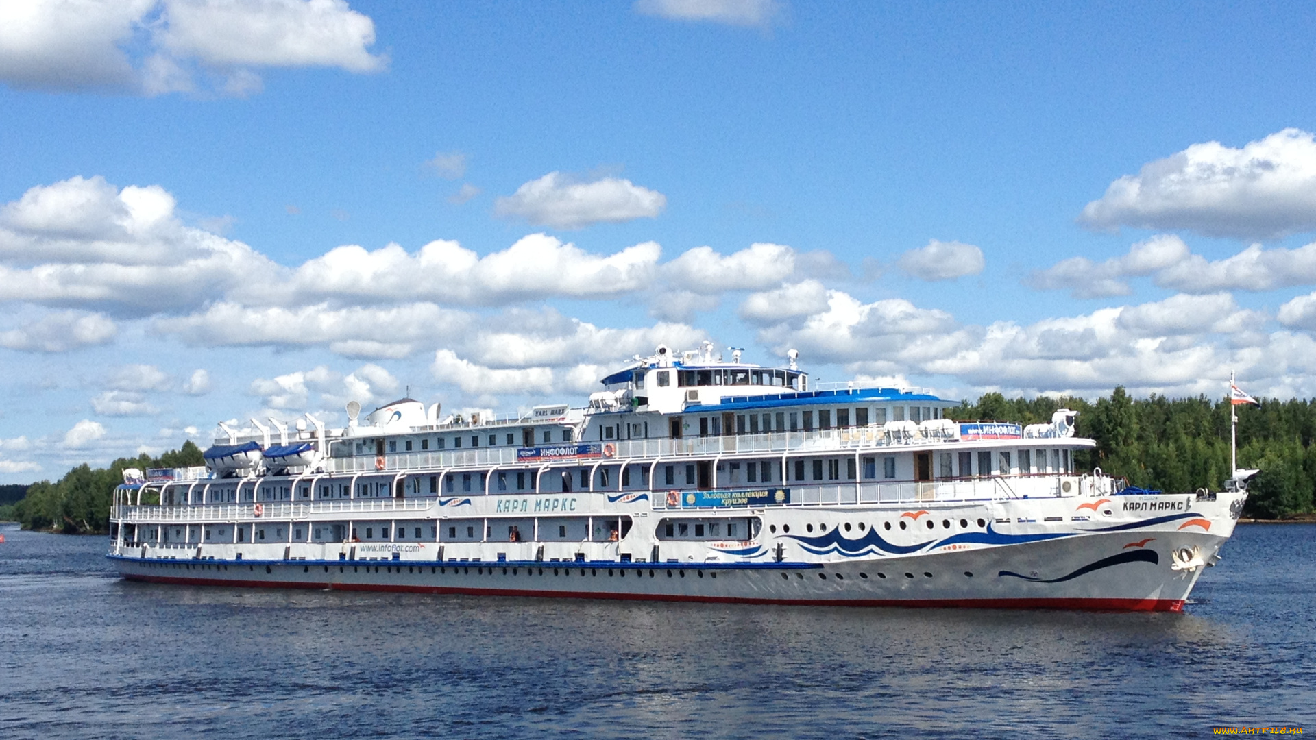 теплоход, карл, маркс, корабли, теплоходы, река, карл, маркс, теплоход