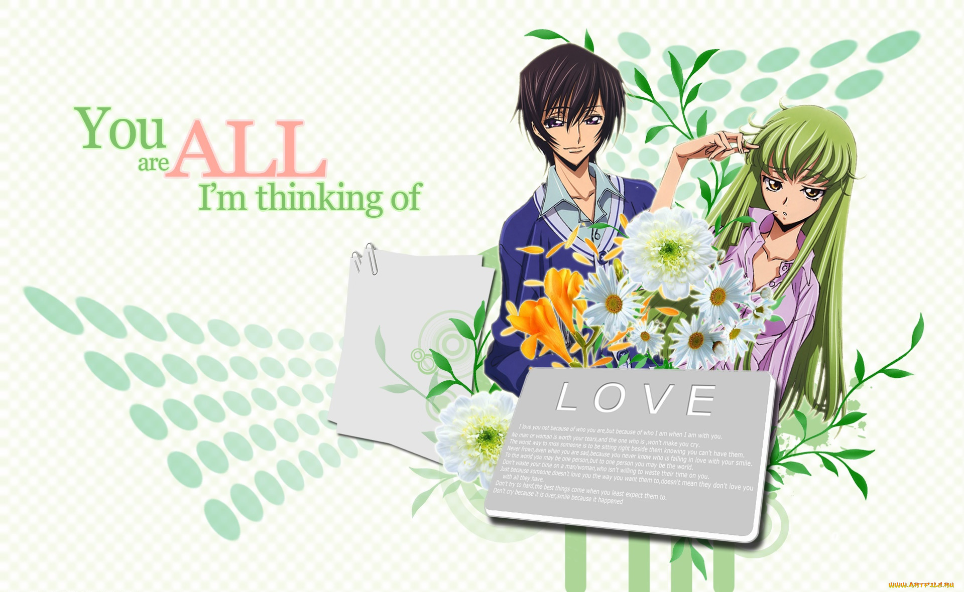 аниме, code, geass, фон, взгляд, девушка