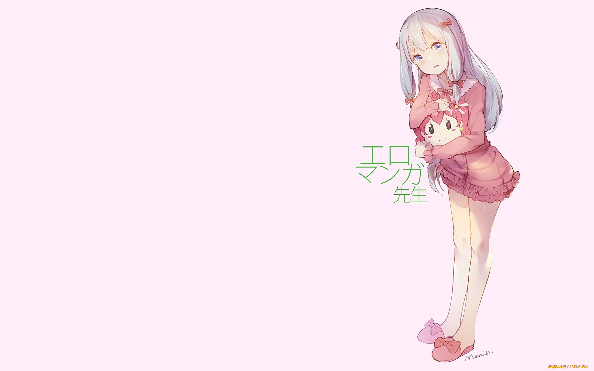 аниме, eromanga-sensei, взгляд, фон, девушка