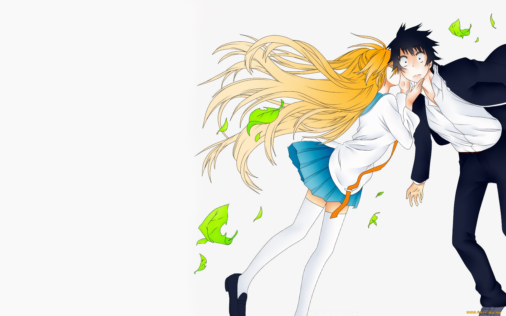 аниме, nisekoi, фон, взгляд, девушка
