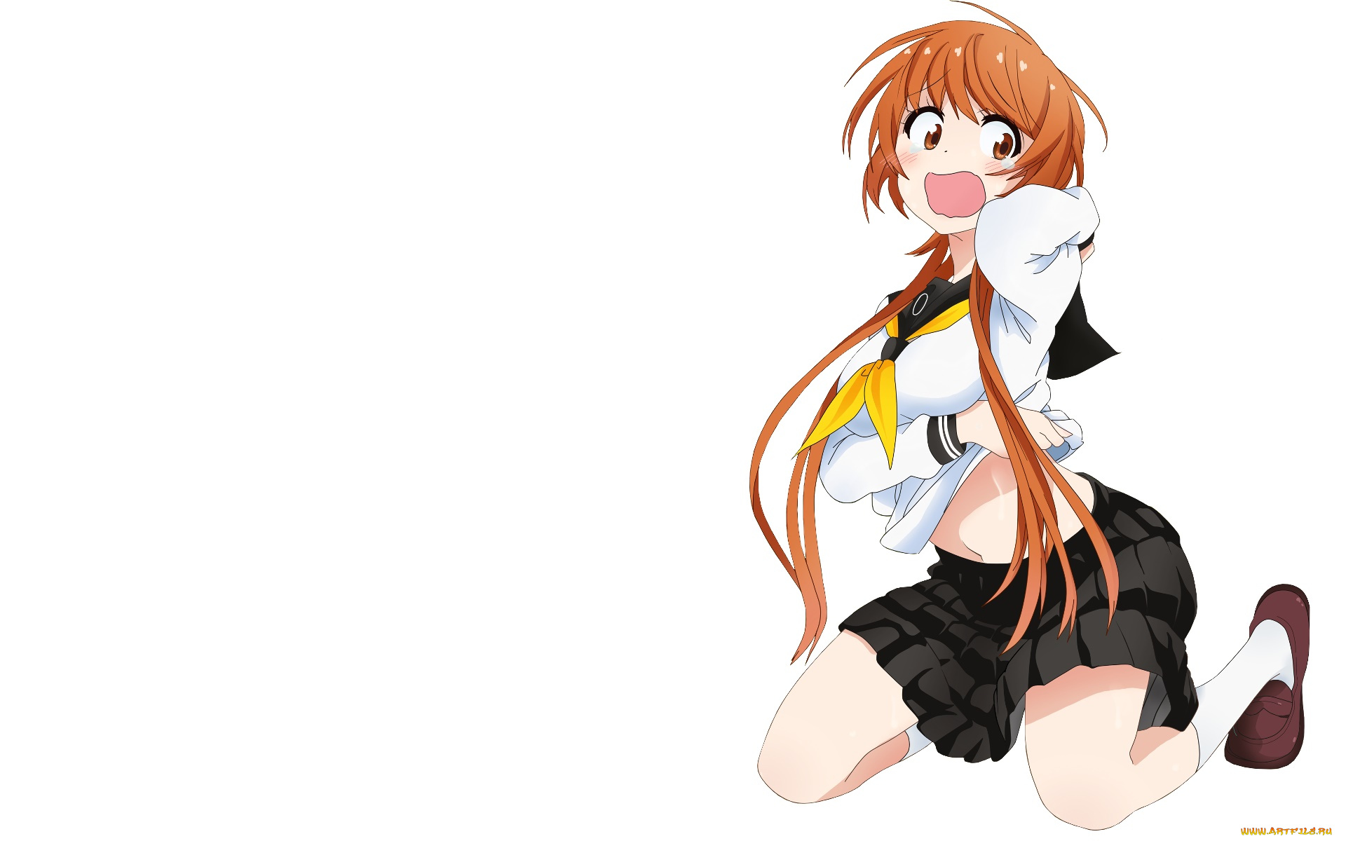 аниме, nisekoi, взгляд, фон, девушка