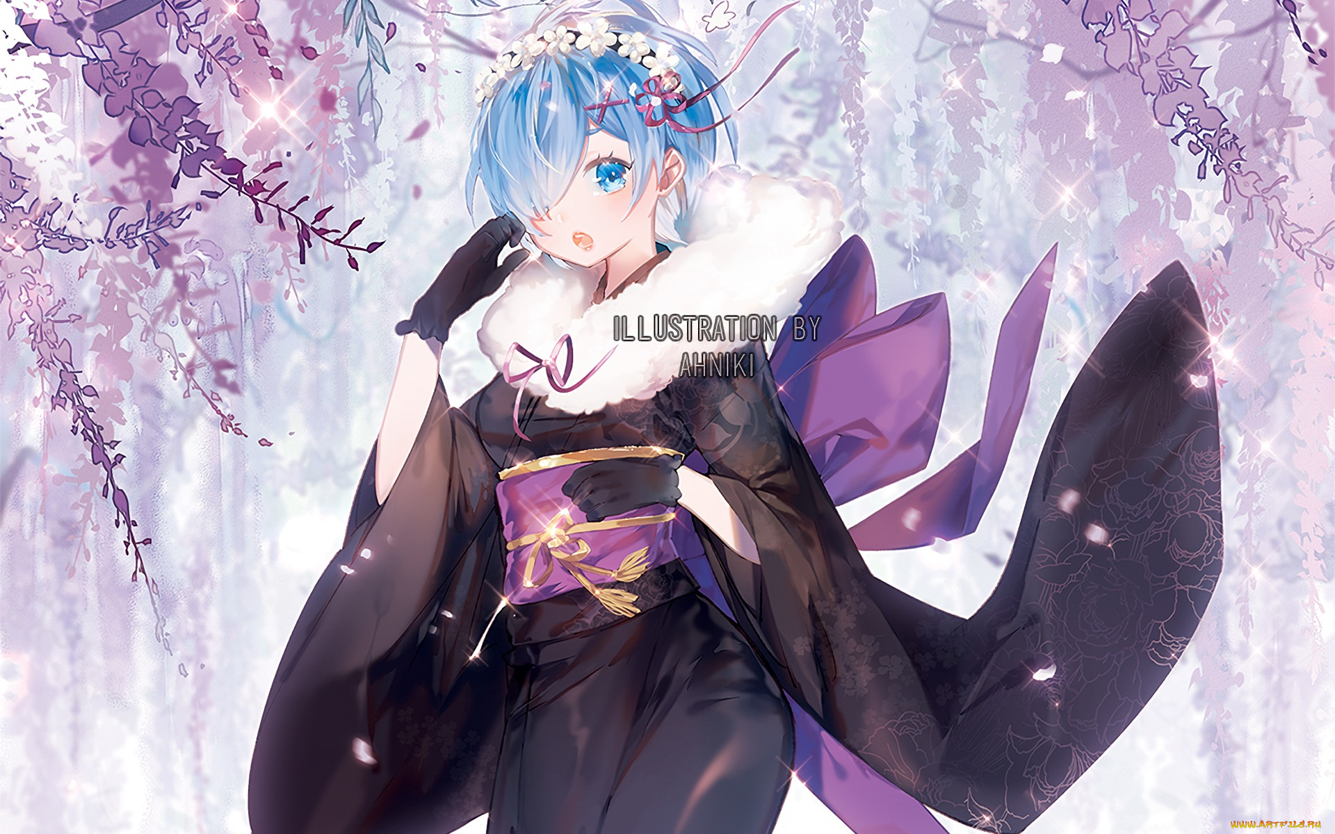 аниме, re, , zero, kara, hajimeru, isekai, seikatsu, девушка, фон, взгляд