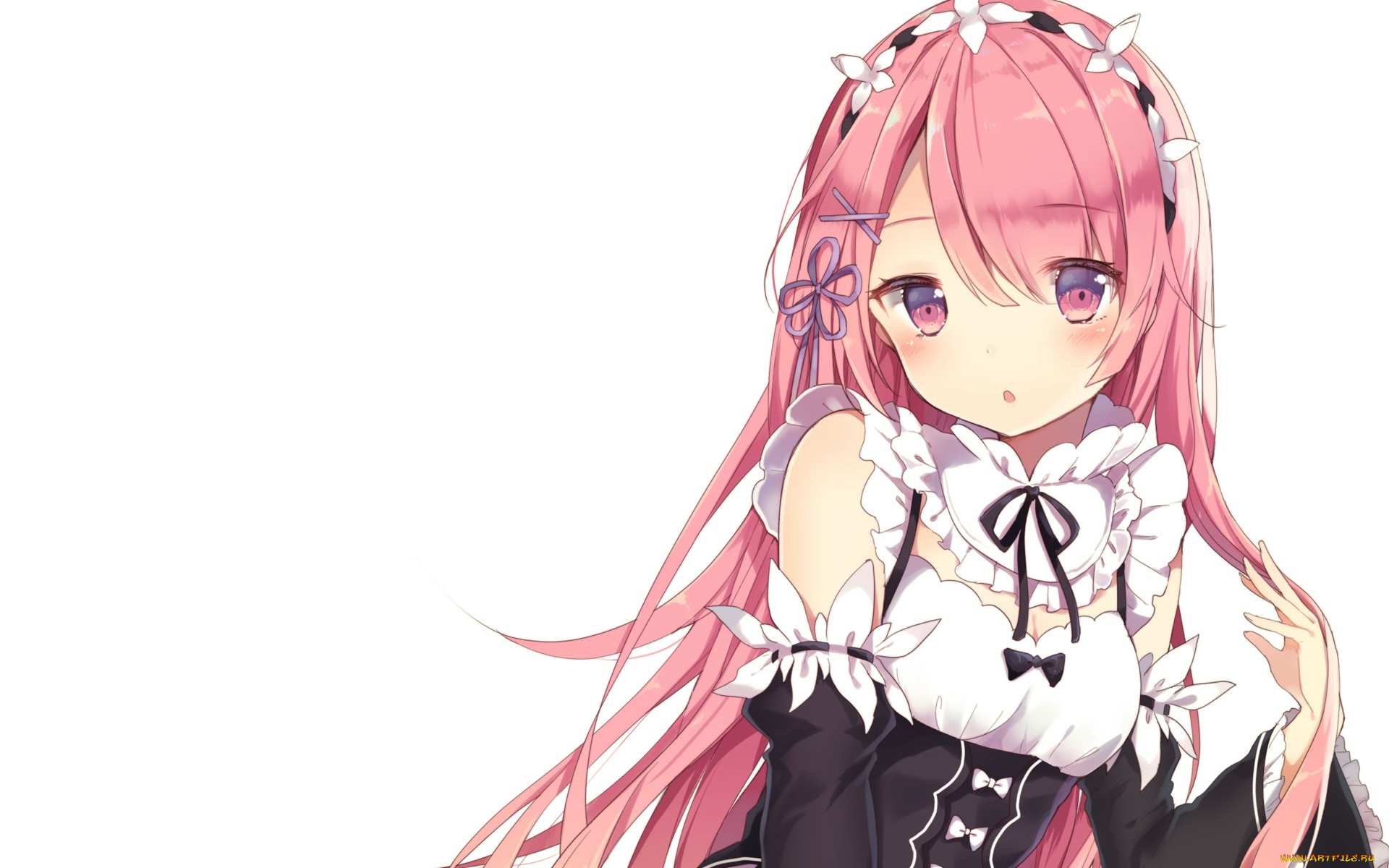 аниме, re, , zero, kara, hajimeru, isekai, seikatsu, фон, девушка, взгляд