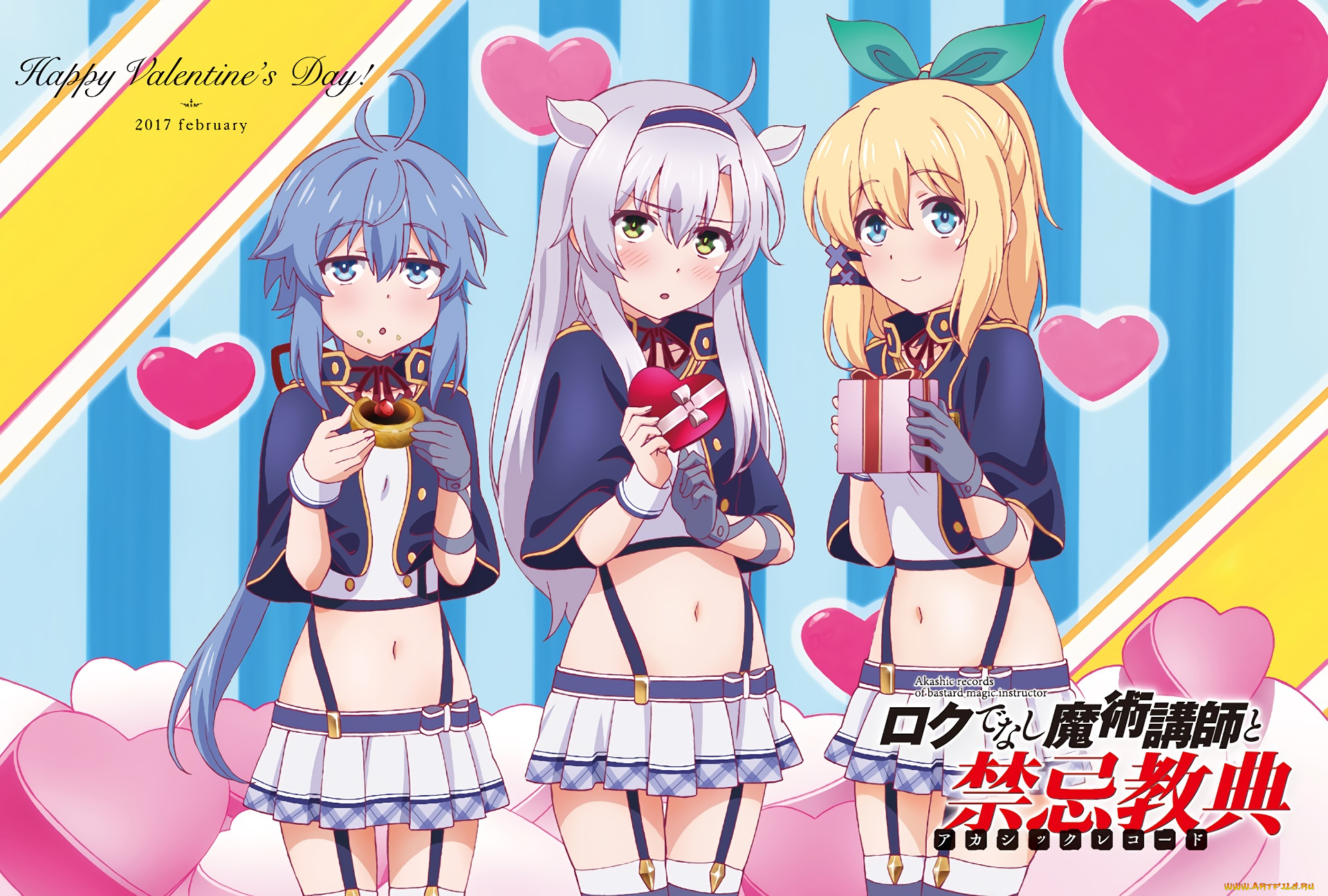 аниме, rokudenashi, majutsu, koushi, to, akashic, records, взгляд, девушки, фон