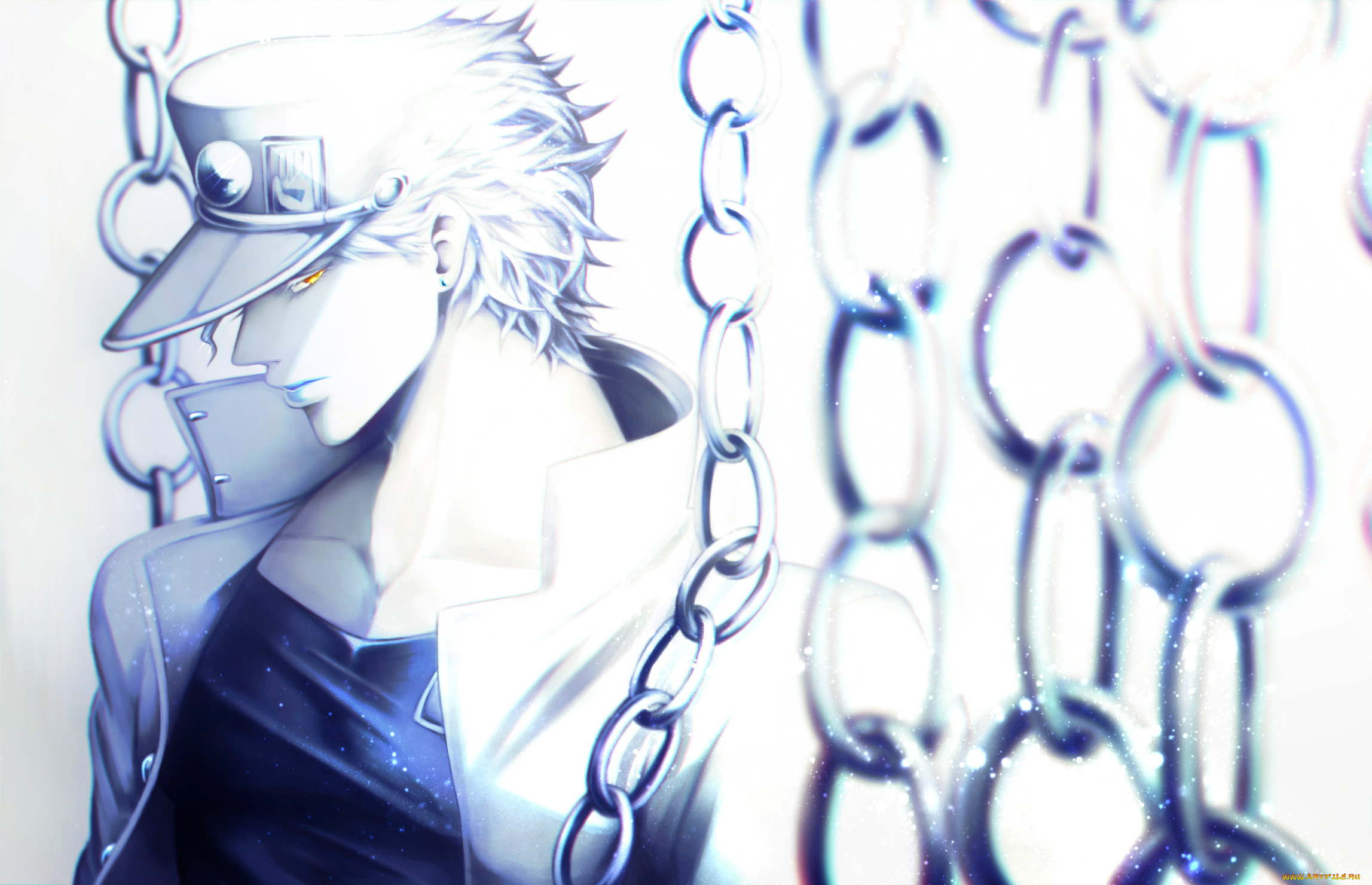 аниме, jojo`s, bizarre, adventure, парень