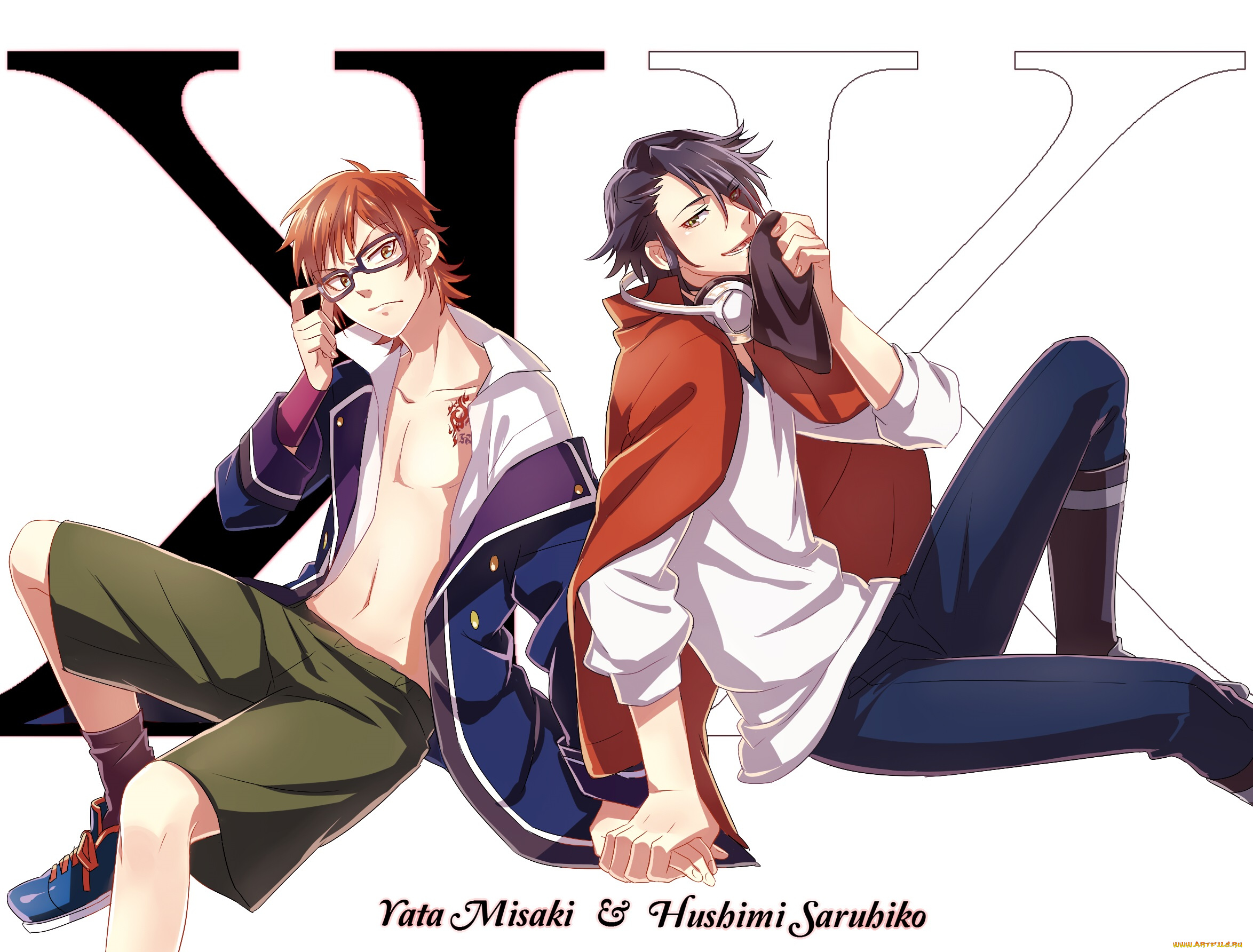 аниме, k, project, парни