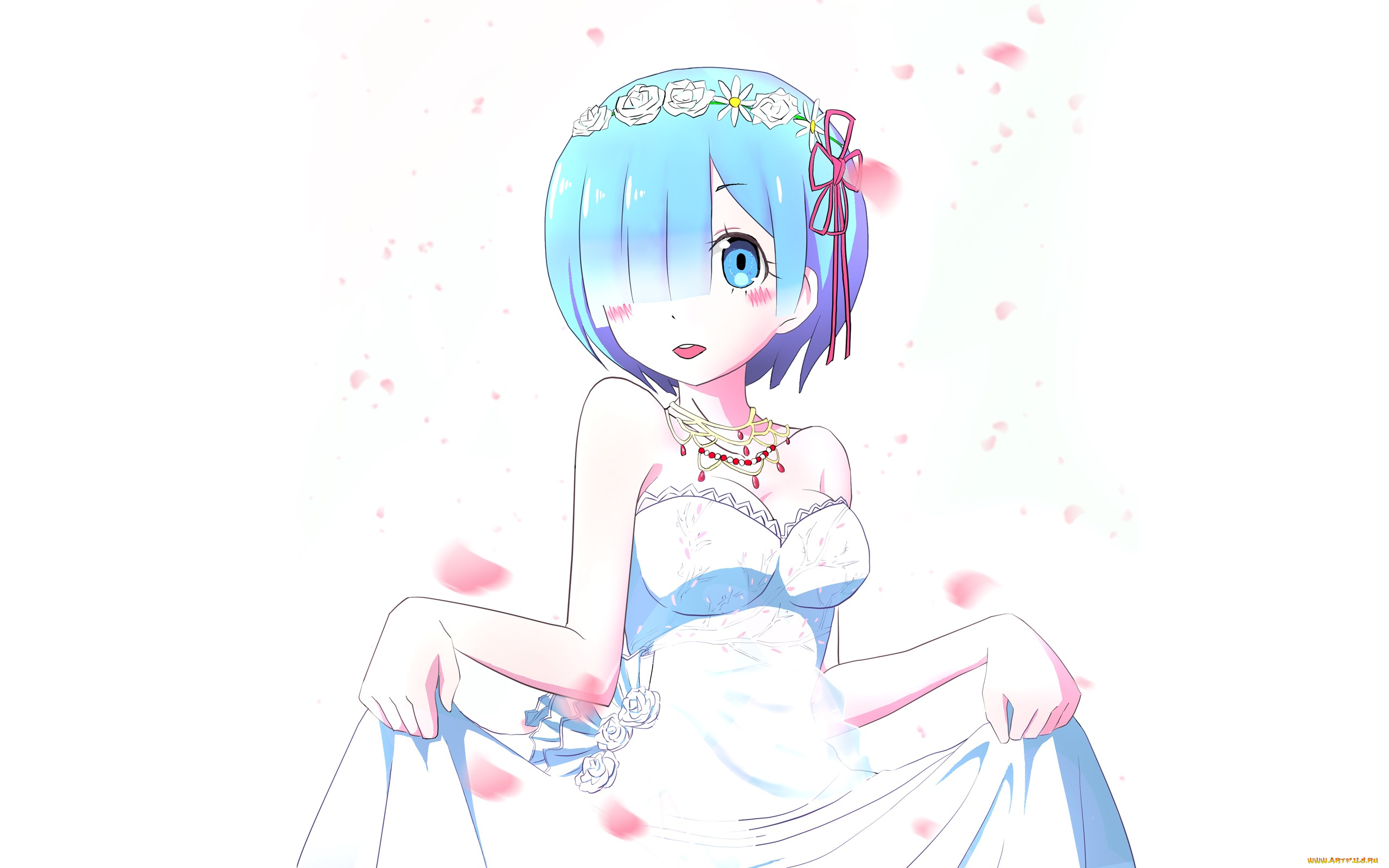 аниме, re, , zero, kara, hajimeru, isekai, seikatsu, взгляд, девушка, фон