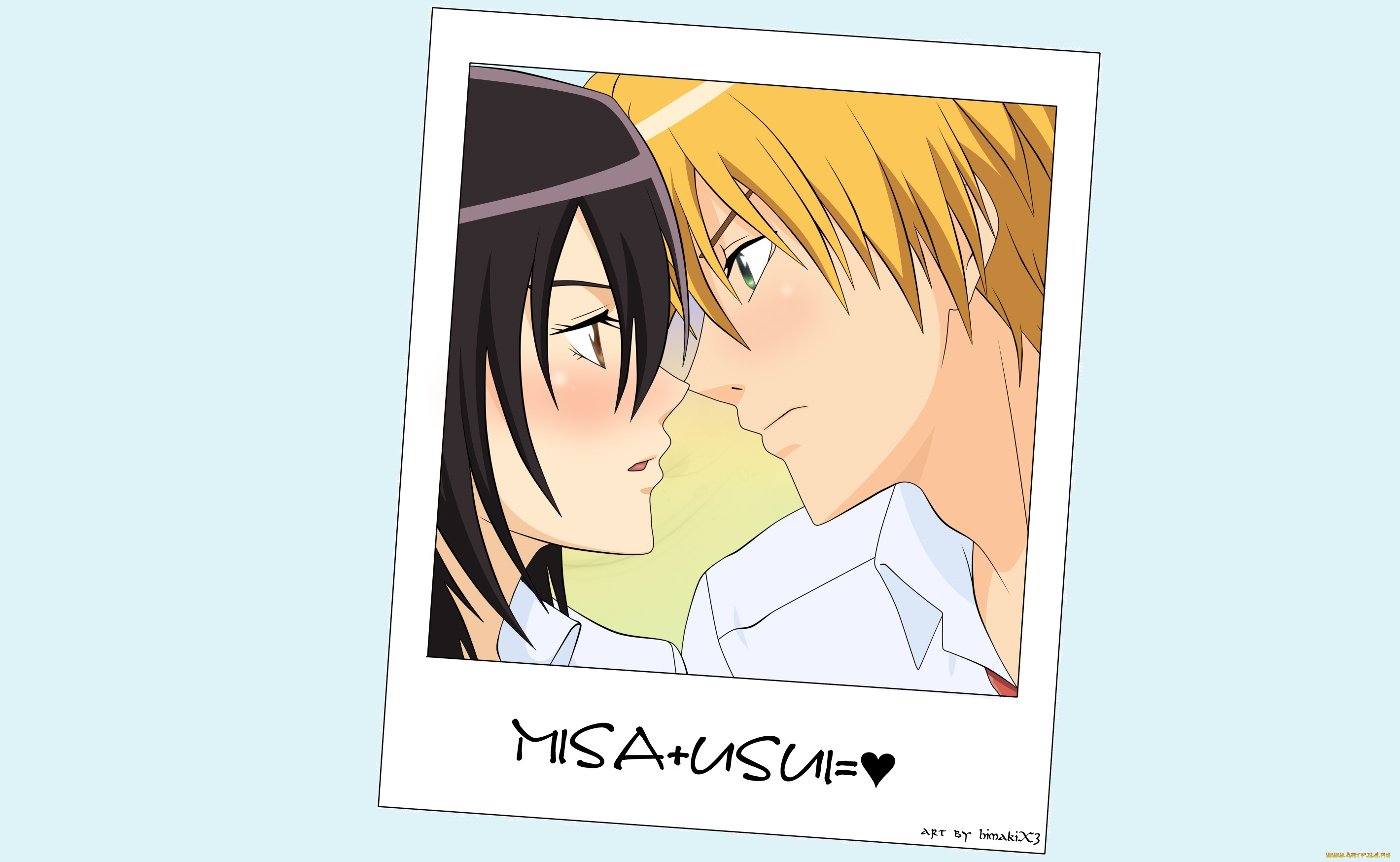 аниме, kaichou, wa, maid-sama, пара