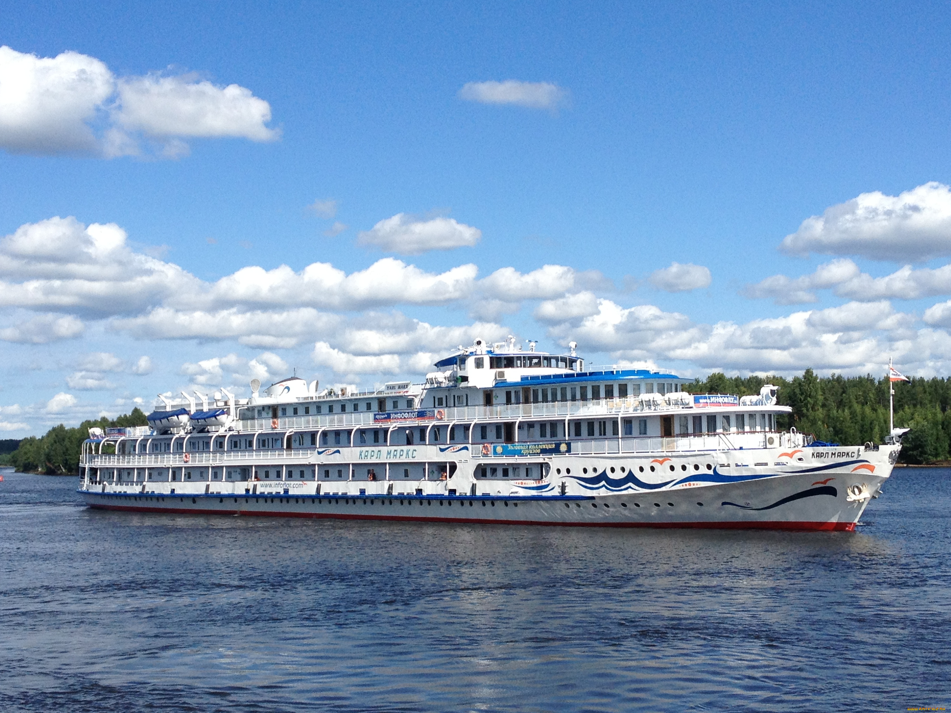 теплоход, карл, маркс, корабли, теплоходы, река, карл, маркс, теплоход