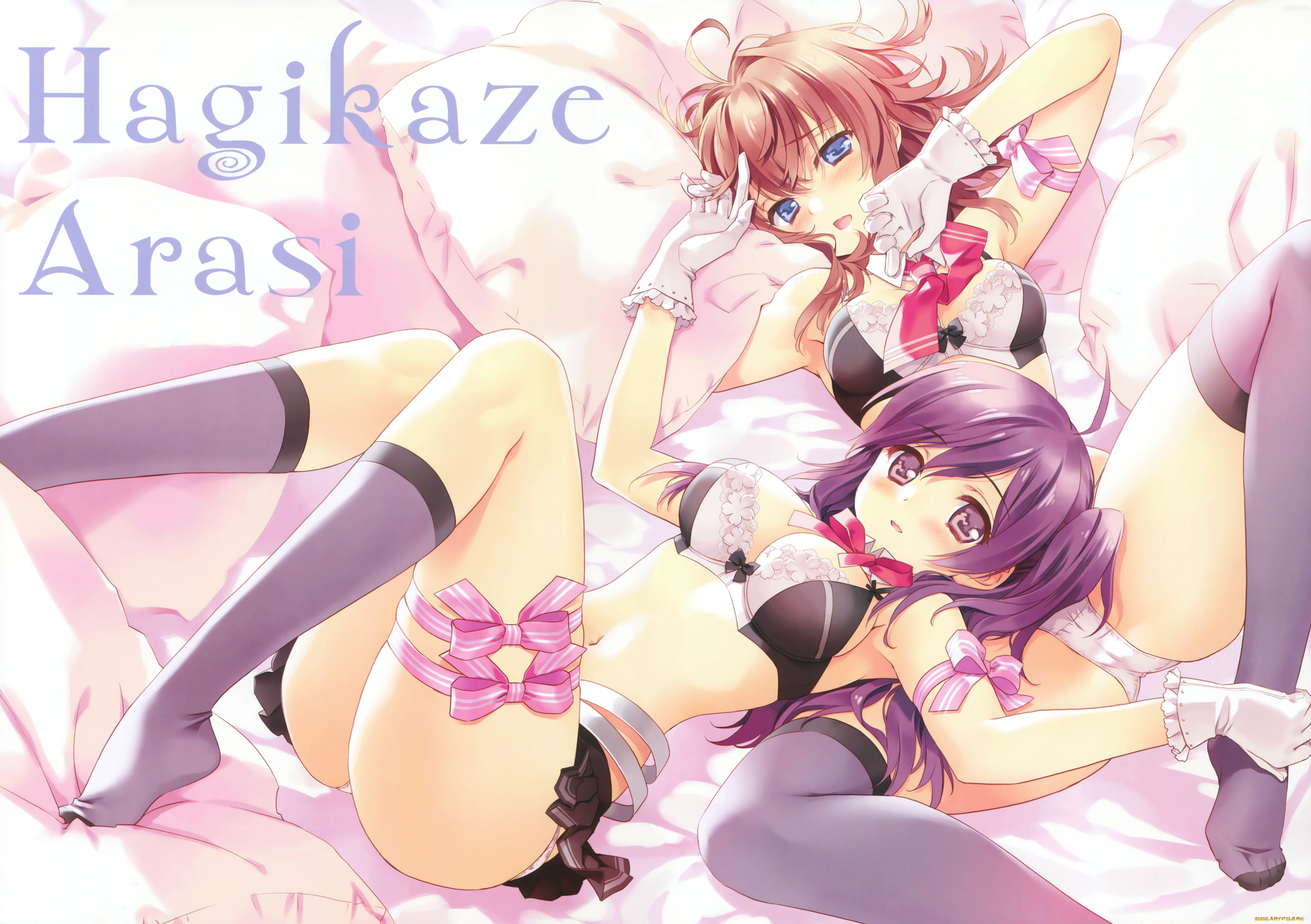 аниме, kantai, collection, фон, взгляд, девушки