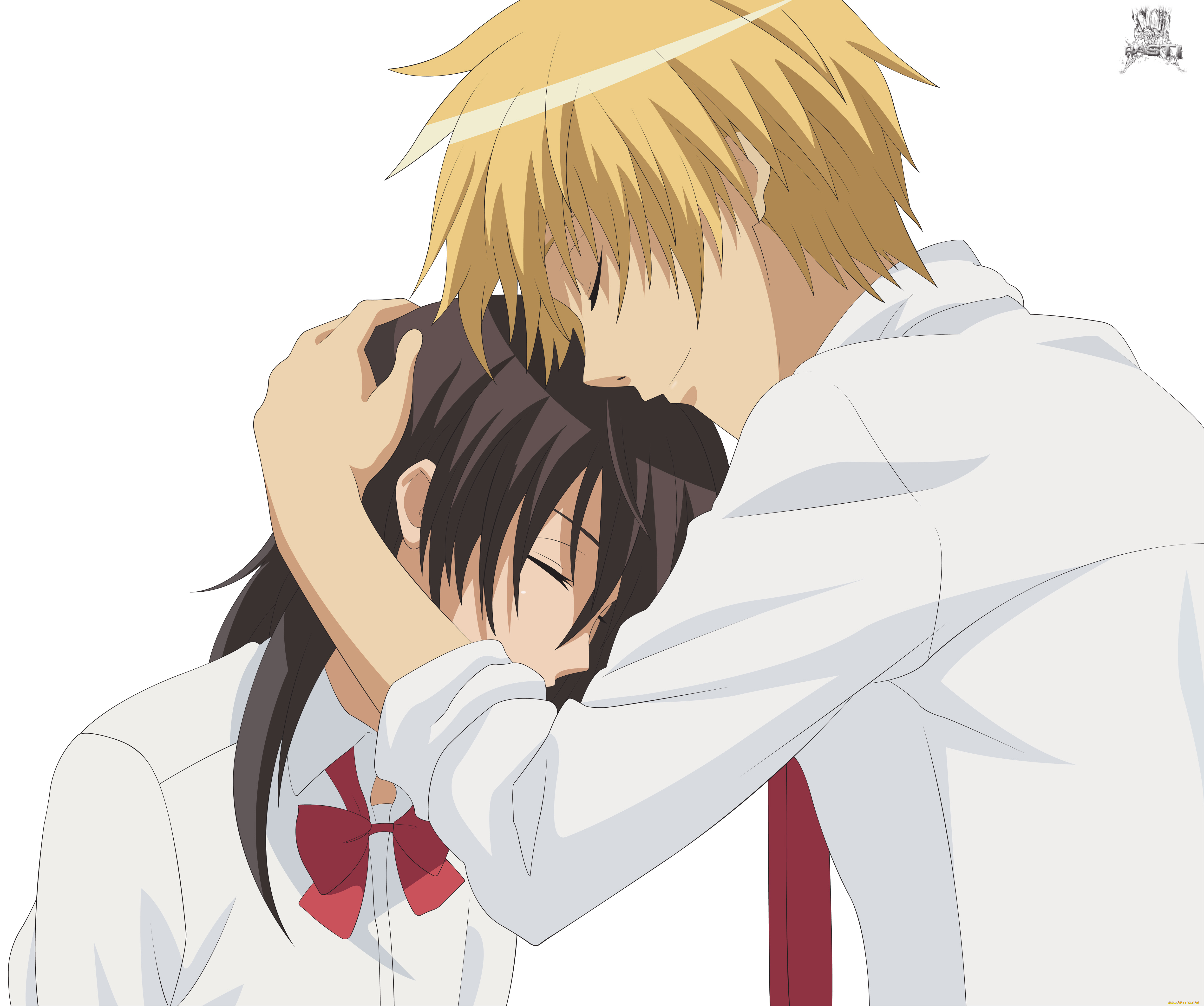 аниме, kaichou, wa, maid-sama, пара