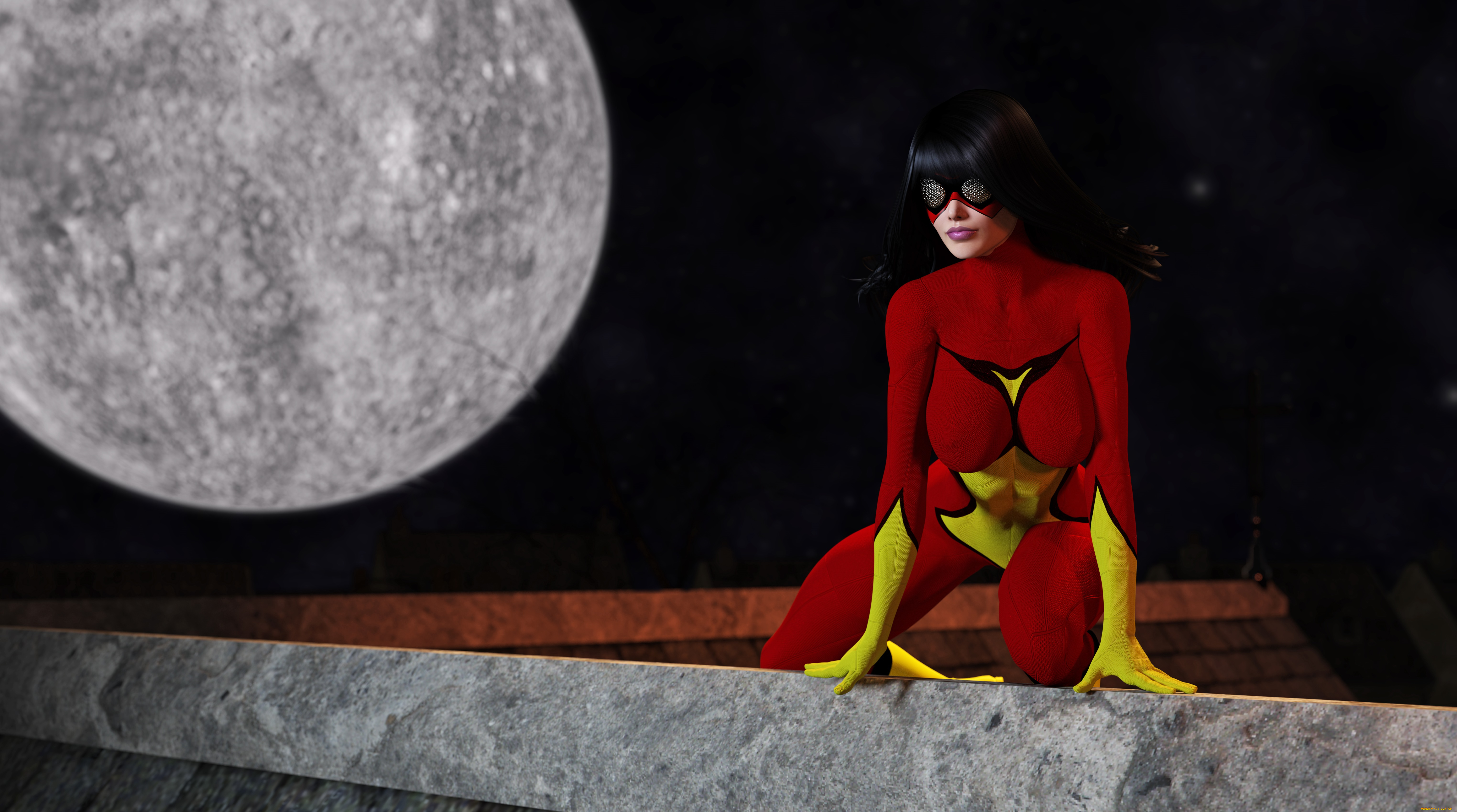 3д, графика, фантазия, , fantasy, фон, взгляд, девушка