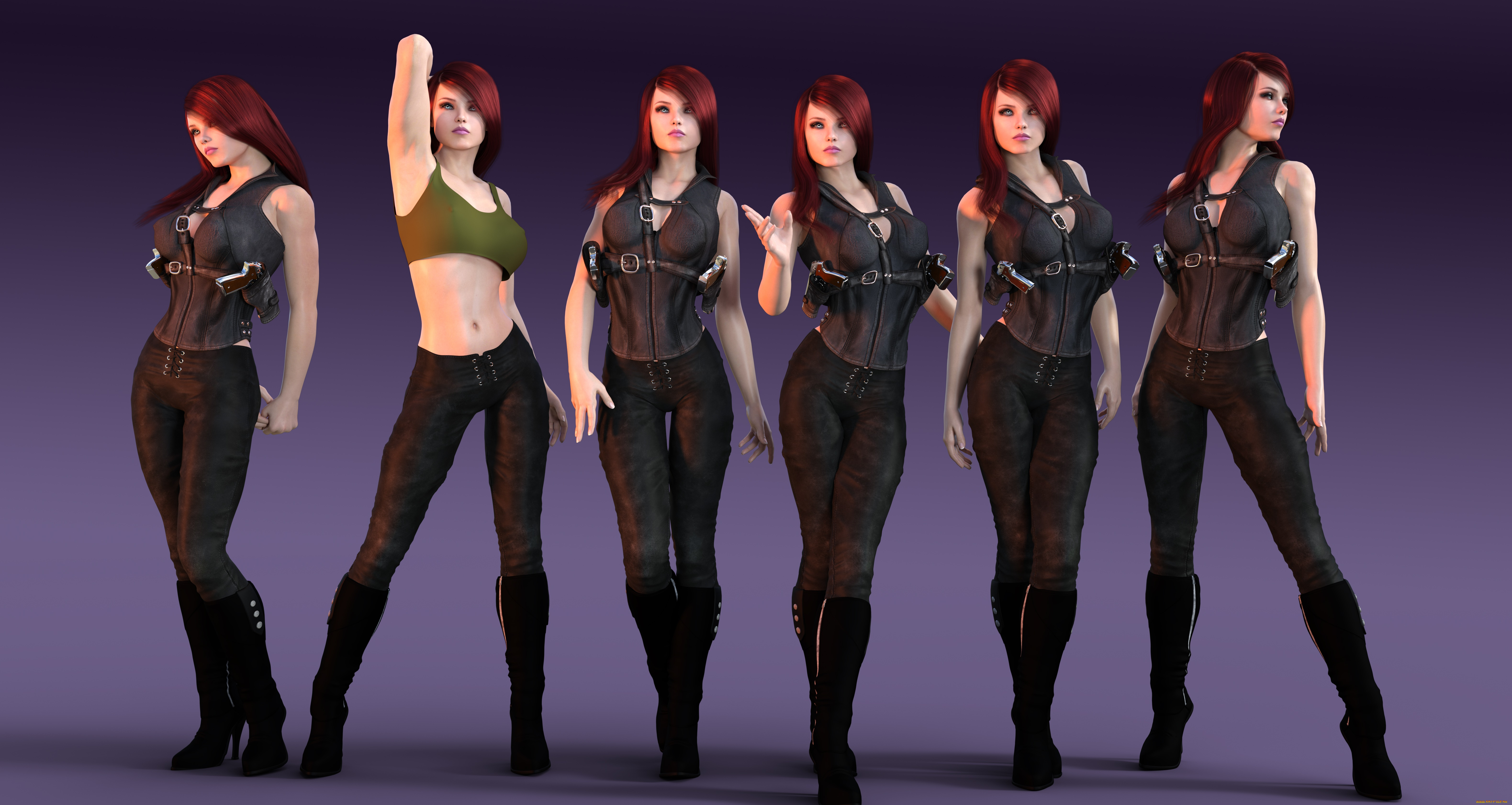 3д, графика, люди, , people, фон, взгляд, девушки