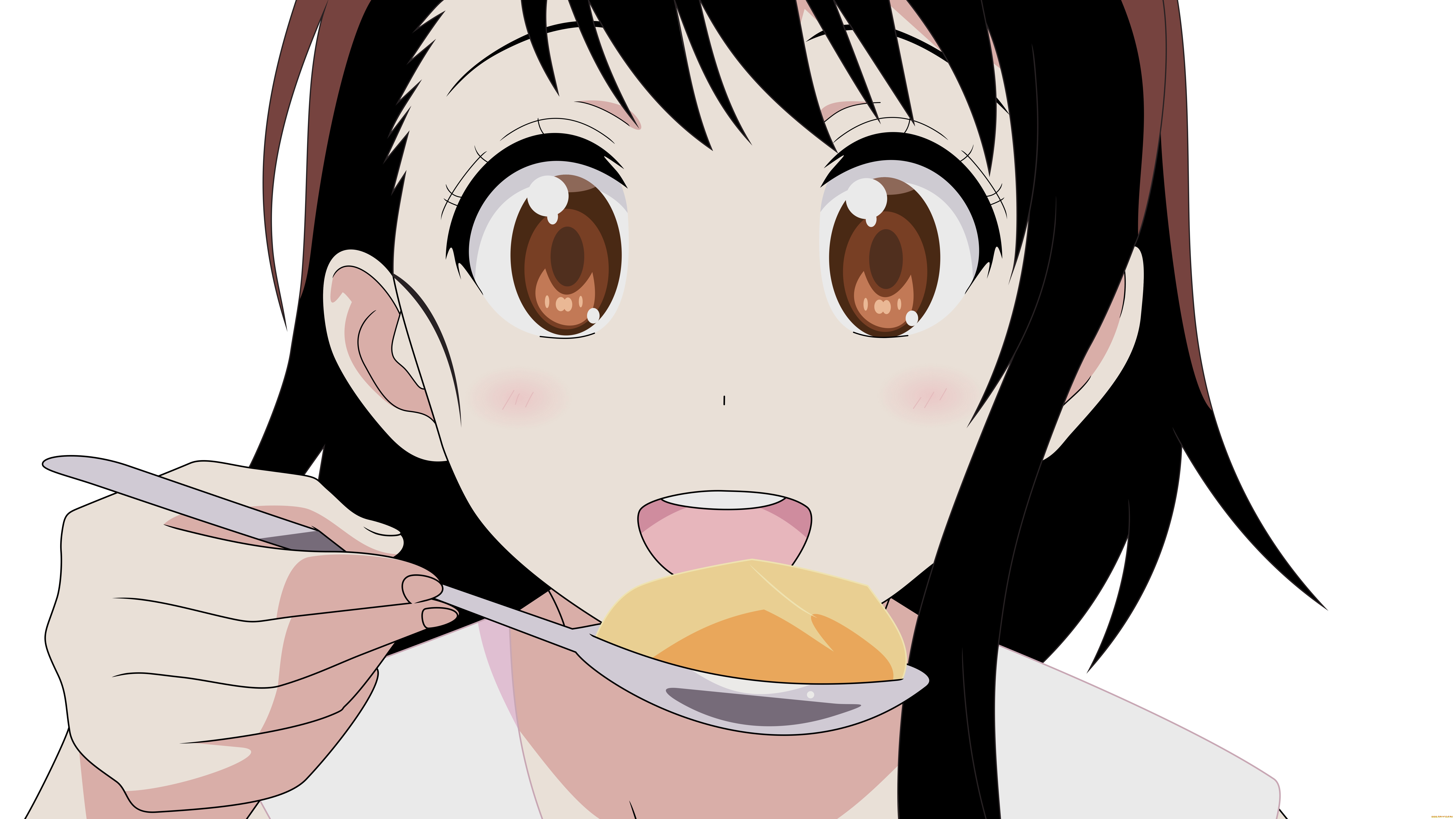 аниме, nisekoi, взгляд, фон, девушка