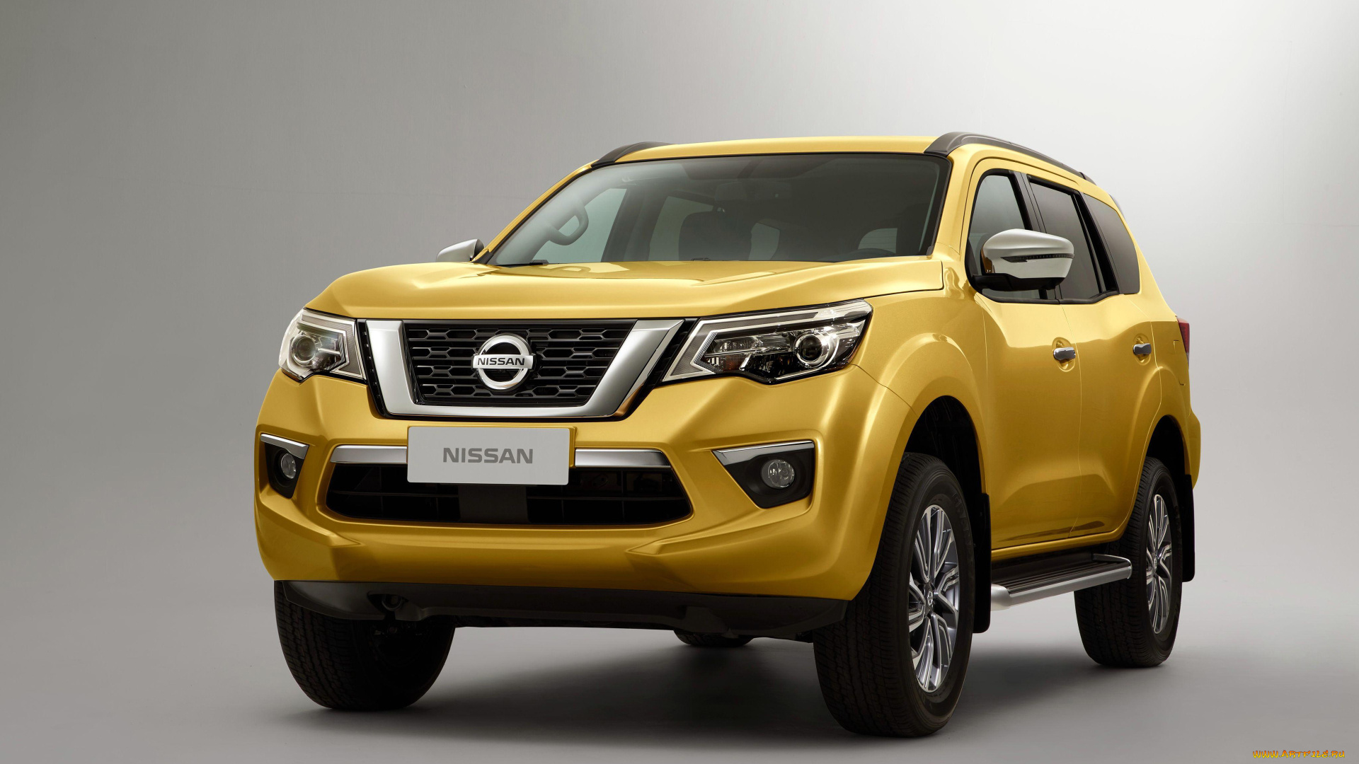 2018, nissan, terra, автомобили, nissan, datsun, 2018, studio, 4k, кроссовер, suv, yellow, японские, terra, cars, ниссан, желтый
