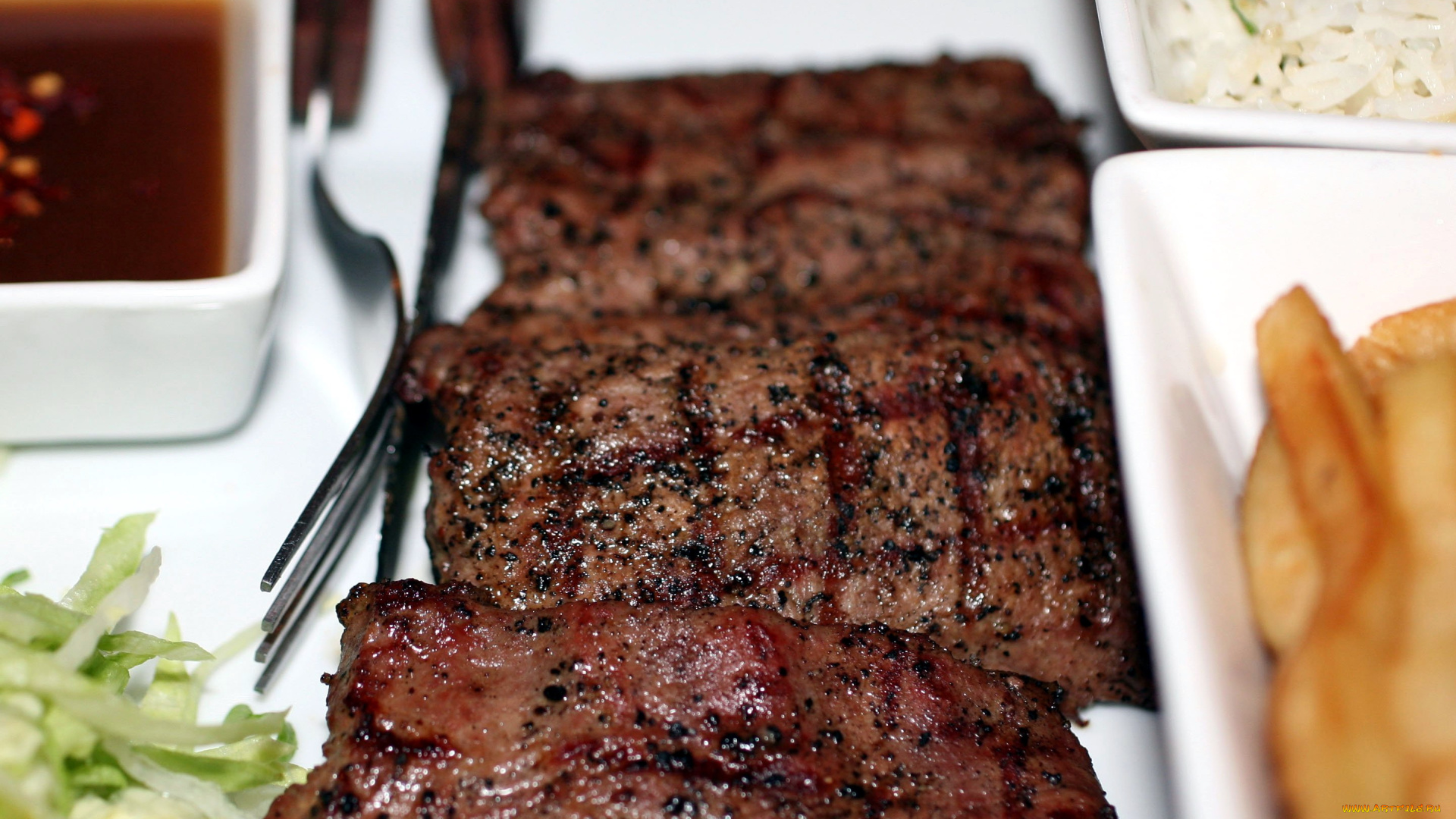 еда, мясные, блюда, стейк