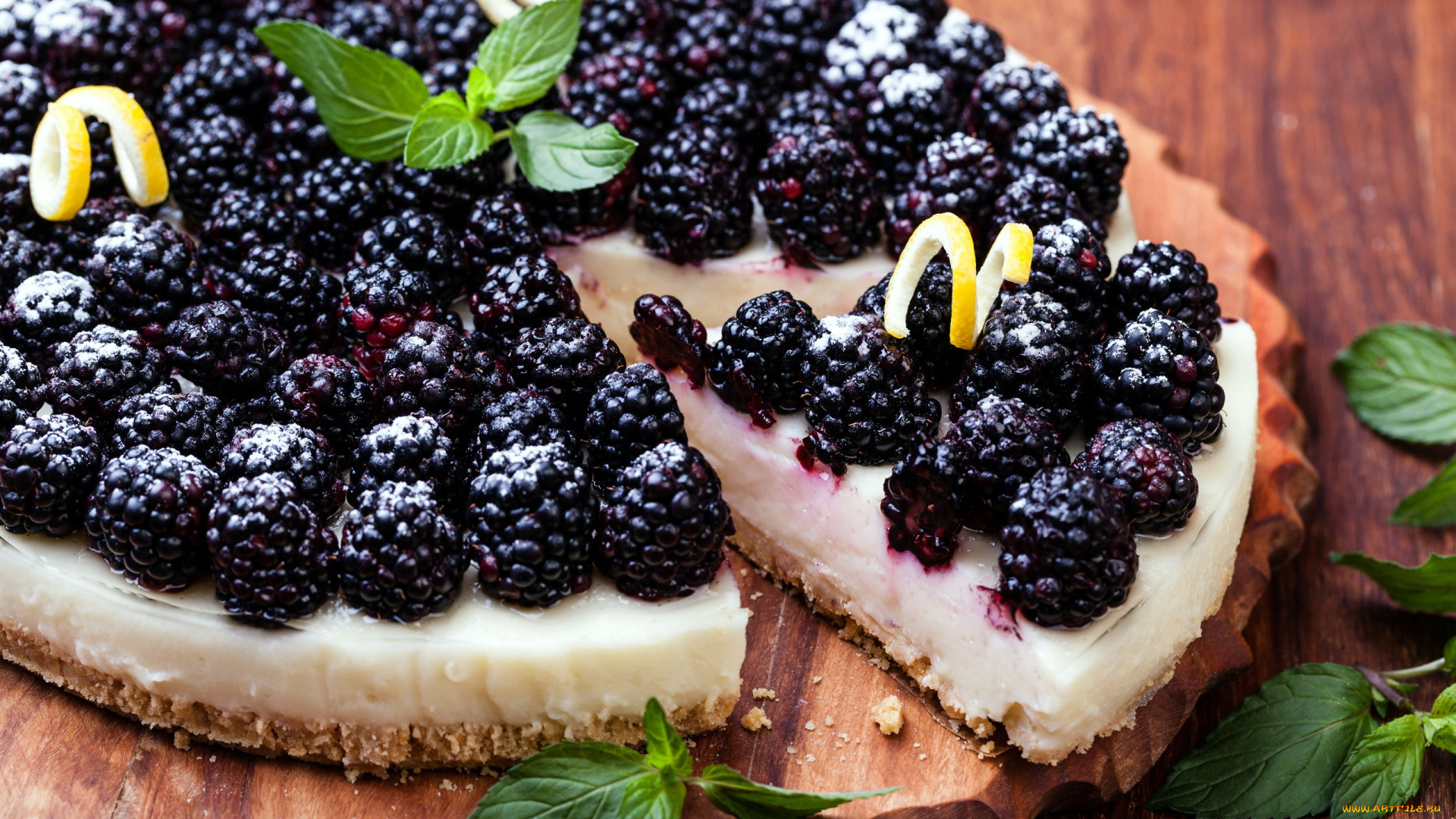 еда, пироги, ежевика, ягодный, пирог