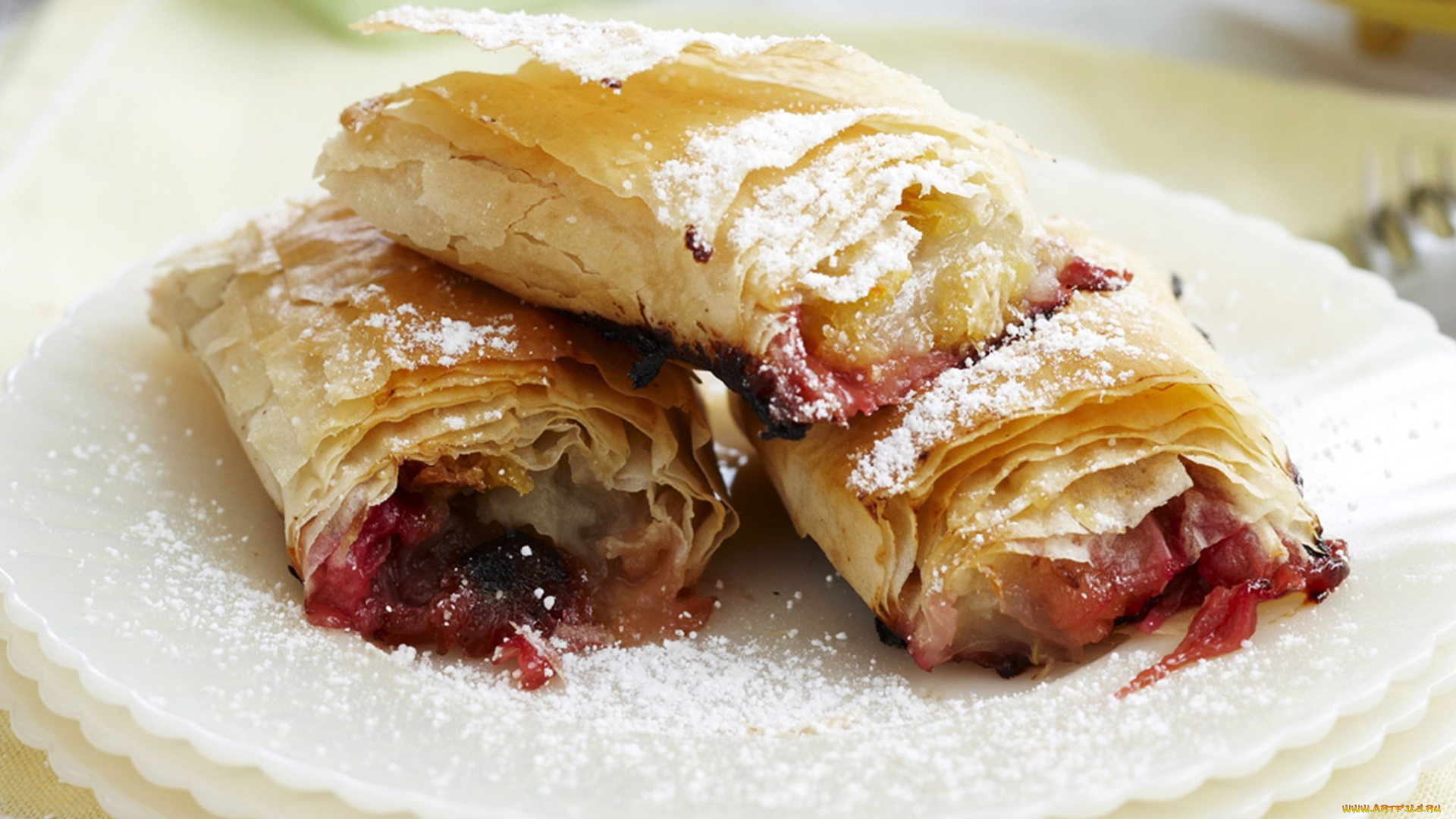 еда, пироги, штрудель