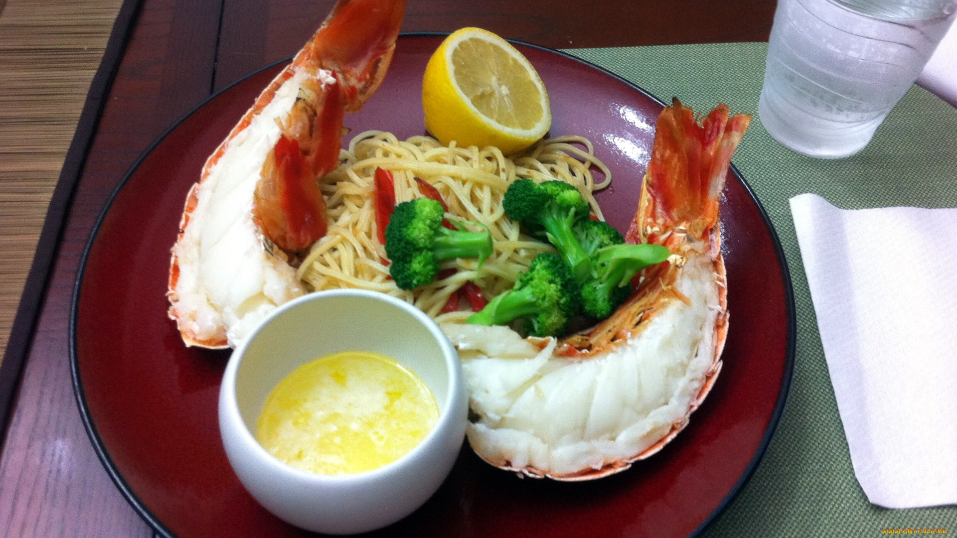 еда, рыбные, блюда, , с, морепродуктами, лобстер