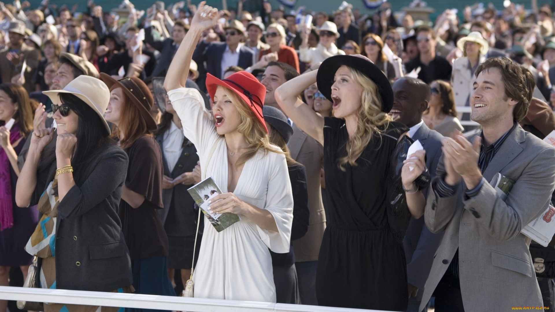 кино, фильмы, 90210, beverly, hills, толпа, крики, эмоции, болельщики