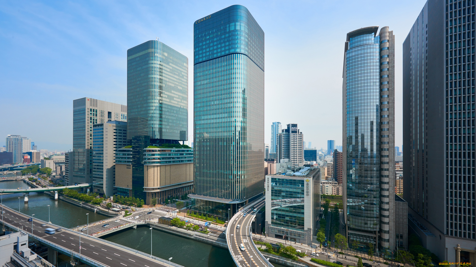 осака, , Япония, города, осака, , Япония, япония, небоскребы, современные, здания