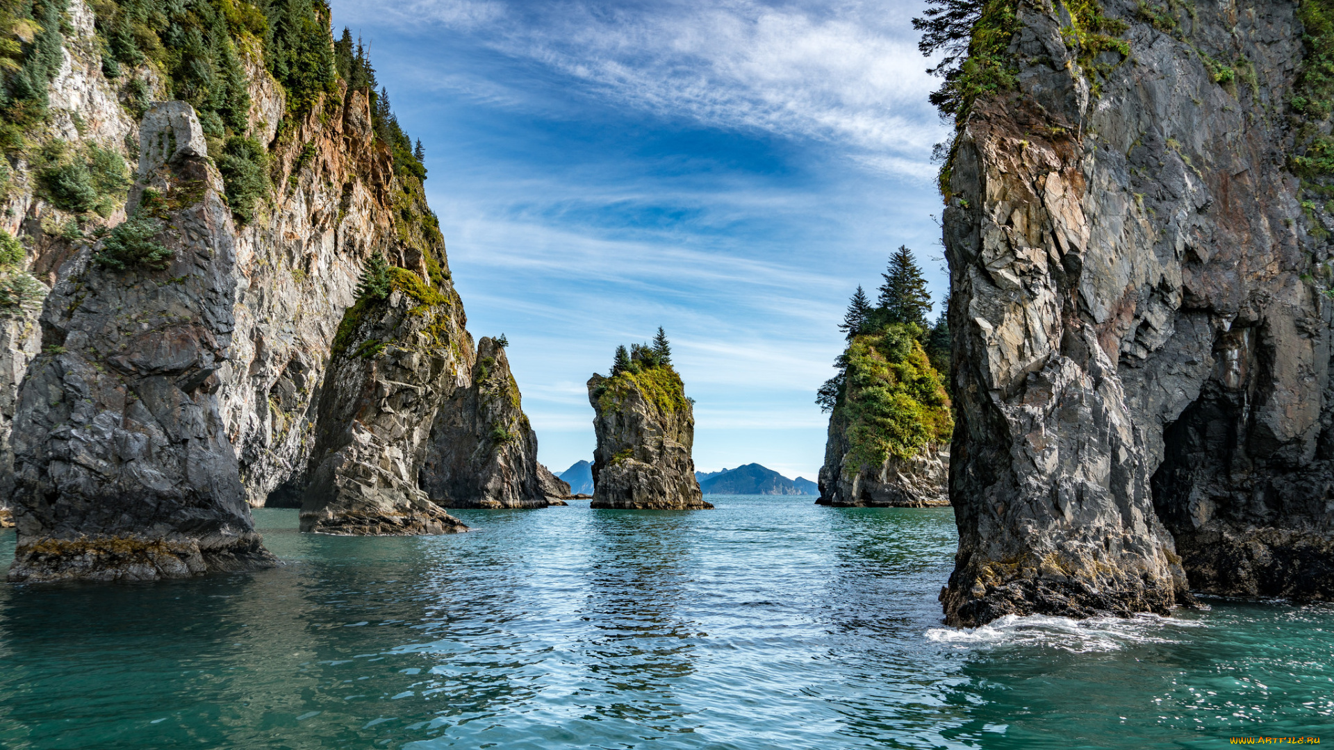 природа, побережье, простор