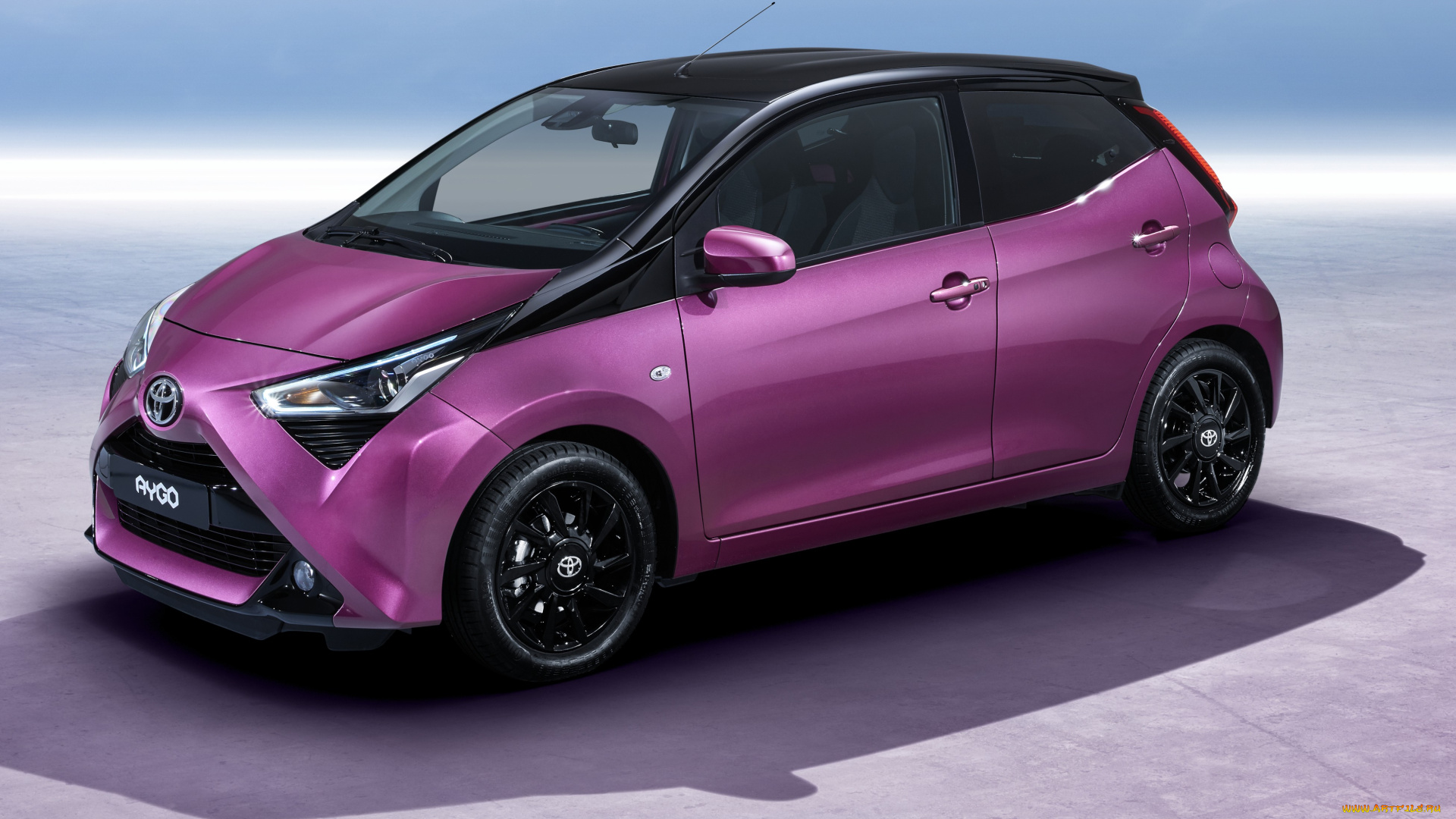 тойота, aygo, 2018, автомобили, toyota, geneva, motor, show, 2018, хэтчбек, тойота, фиолетовый, aygo